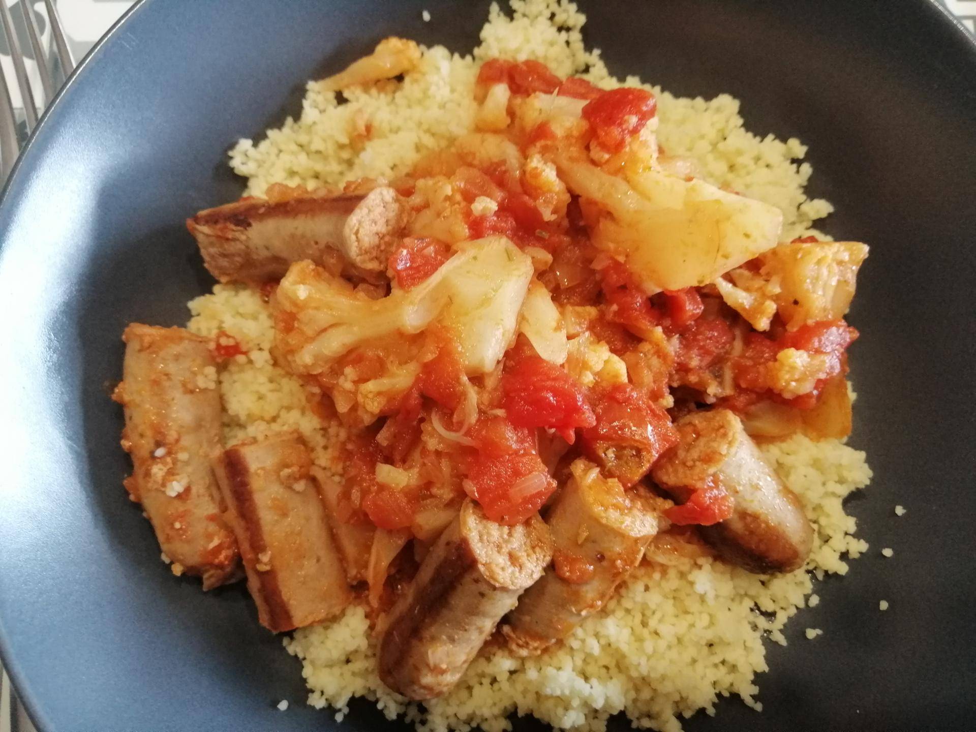 Fricassée de saucisses au chou-fleur - Recette Cookeo | Moulinex