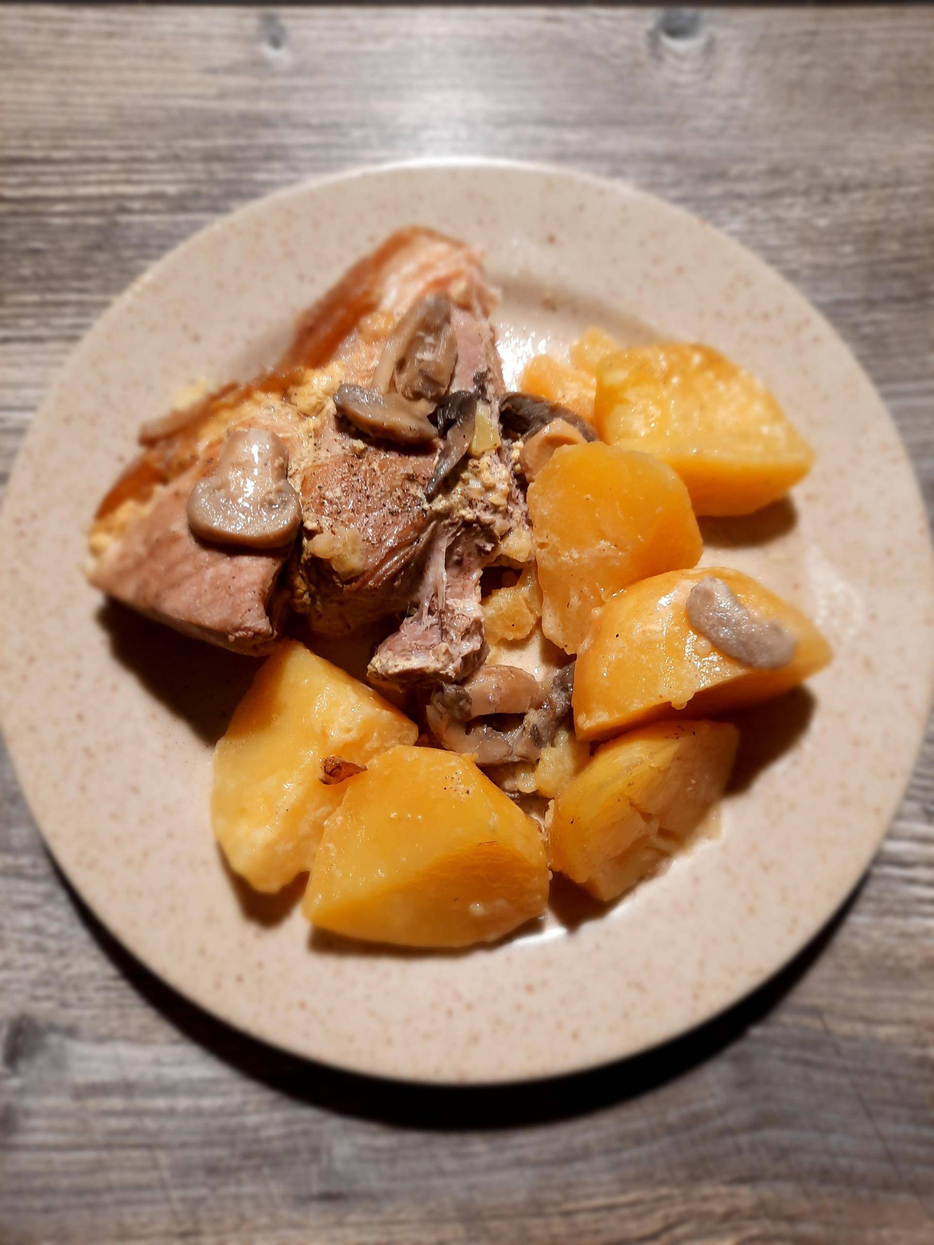 Rouelle à la moutardes et pomme de terre - Recepten Cookeo | Moulinex