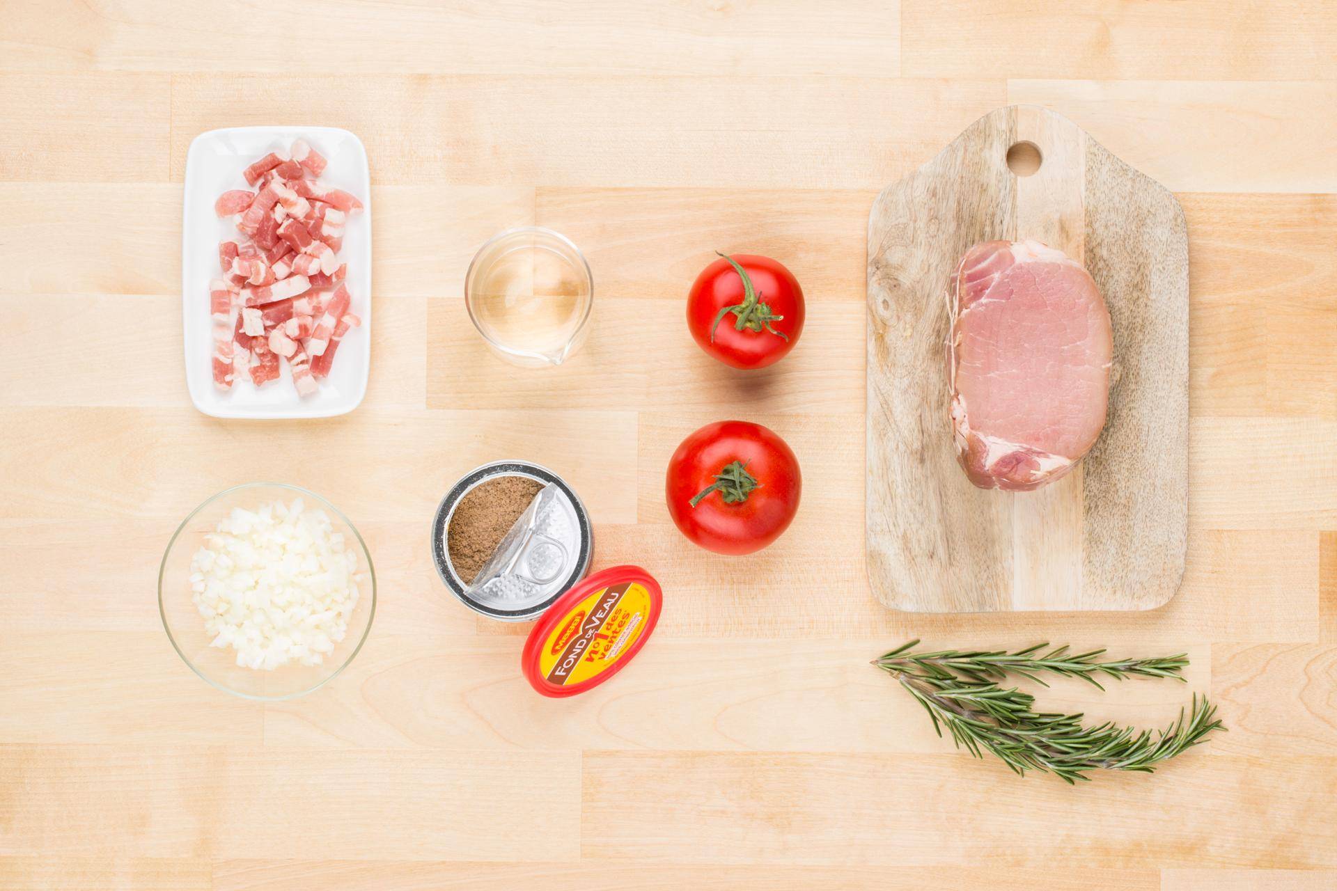 Rôti de porc tomates lardons - Recette Cookeo | Moulinex