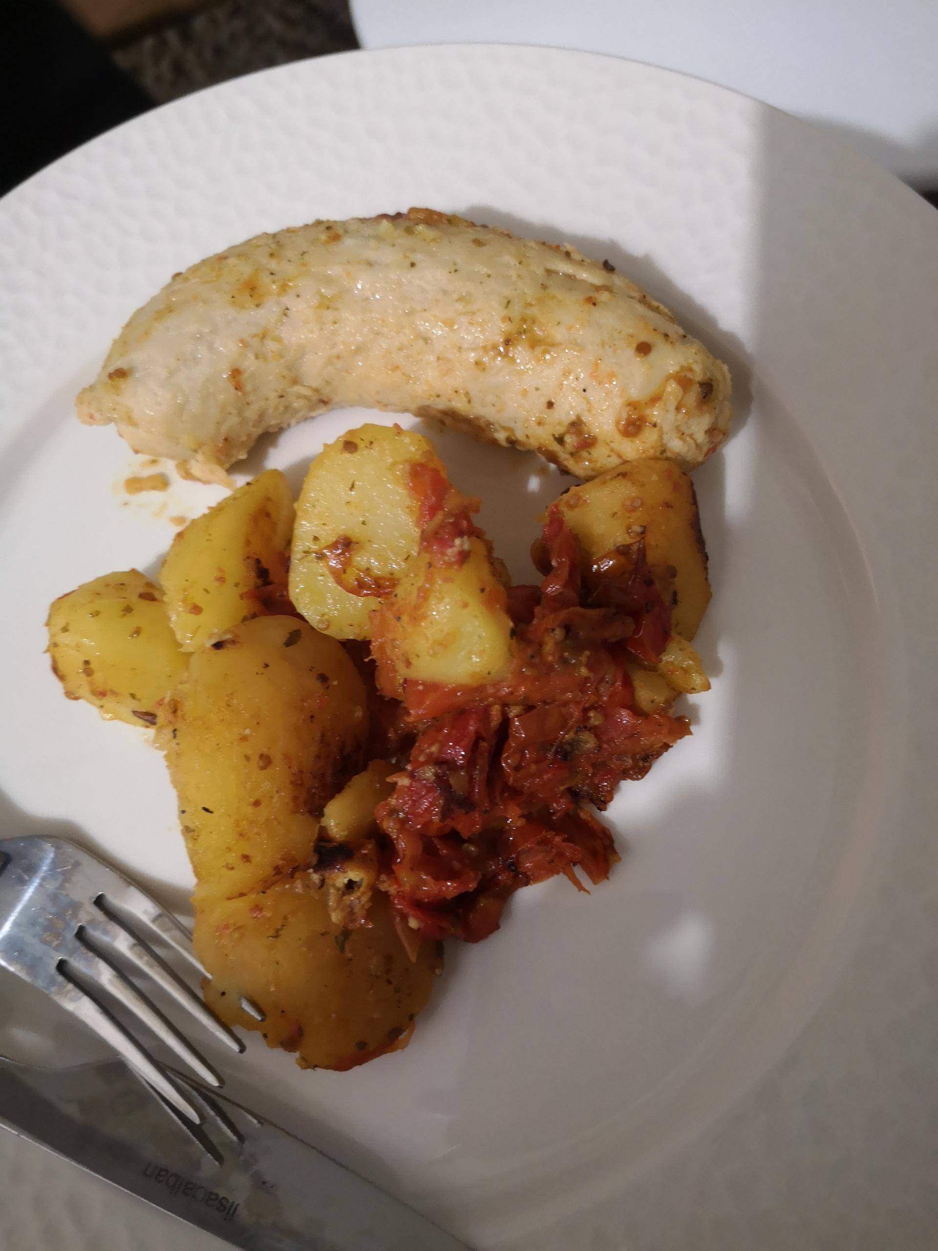 Boudin blanc aux 2 pommes et tomates - Recepten Cookeo | Moulinex