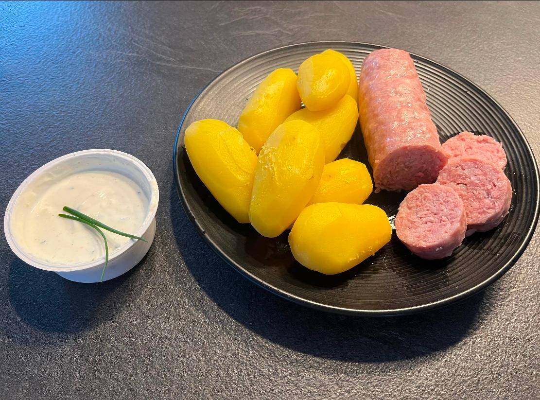 Saucisson à cuire et pommes de terre - Recepten Companion Connect XL | Moulinex