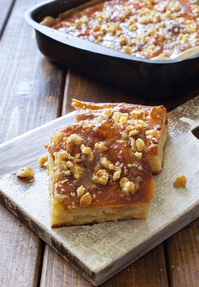 Gâteau aux pommes, noix et avoine sans gluten - Recepten Perfectmix + | Moulinex