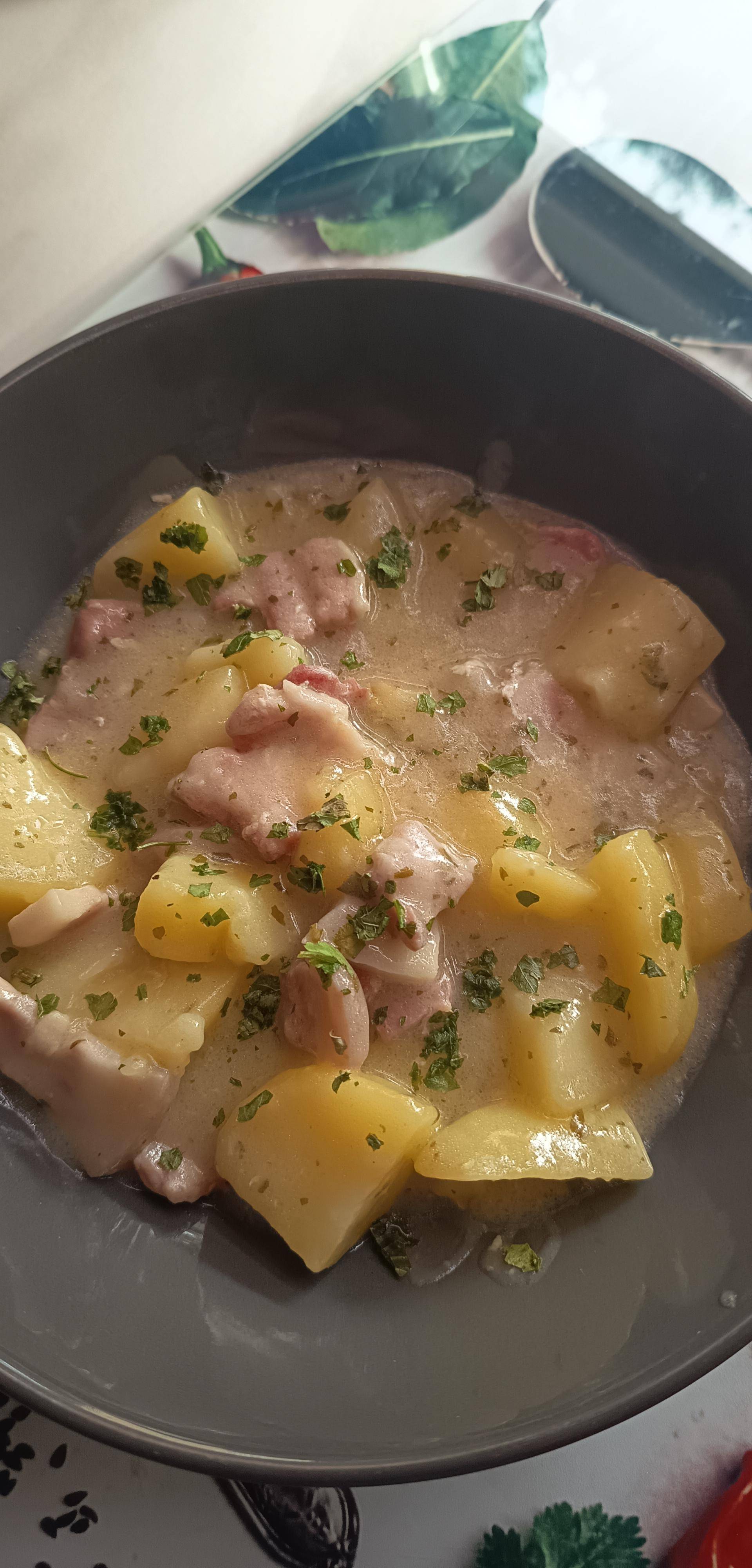 Ragout pomme de terre au lard fumé de Annie01 - Recette Cookeo Infinity Autostir | Moulinex