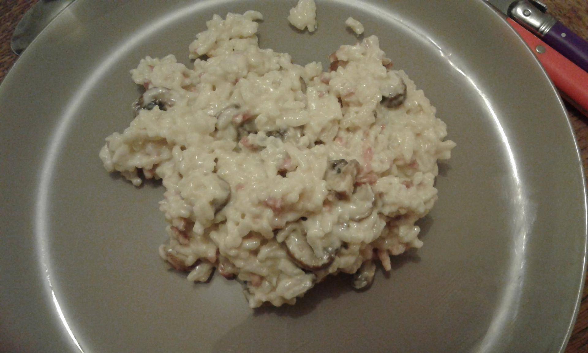 Risotto champignons et lardons - Recepten Cookeo | Moulinex