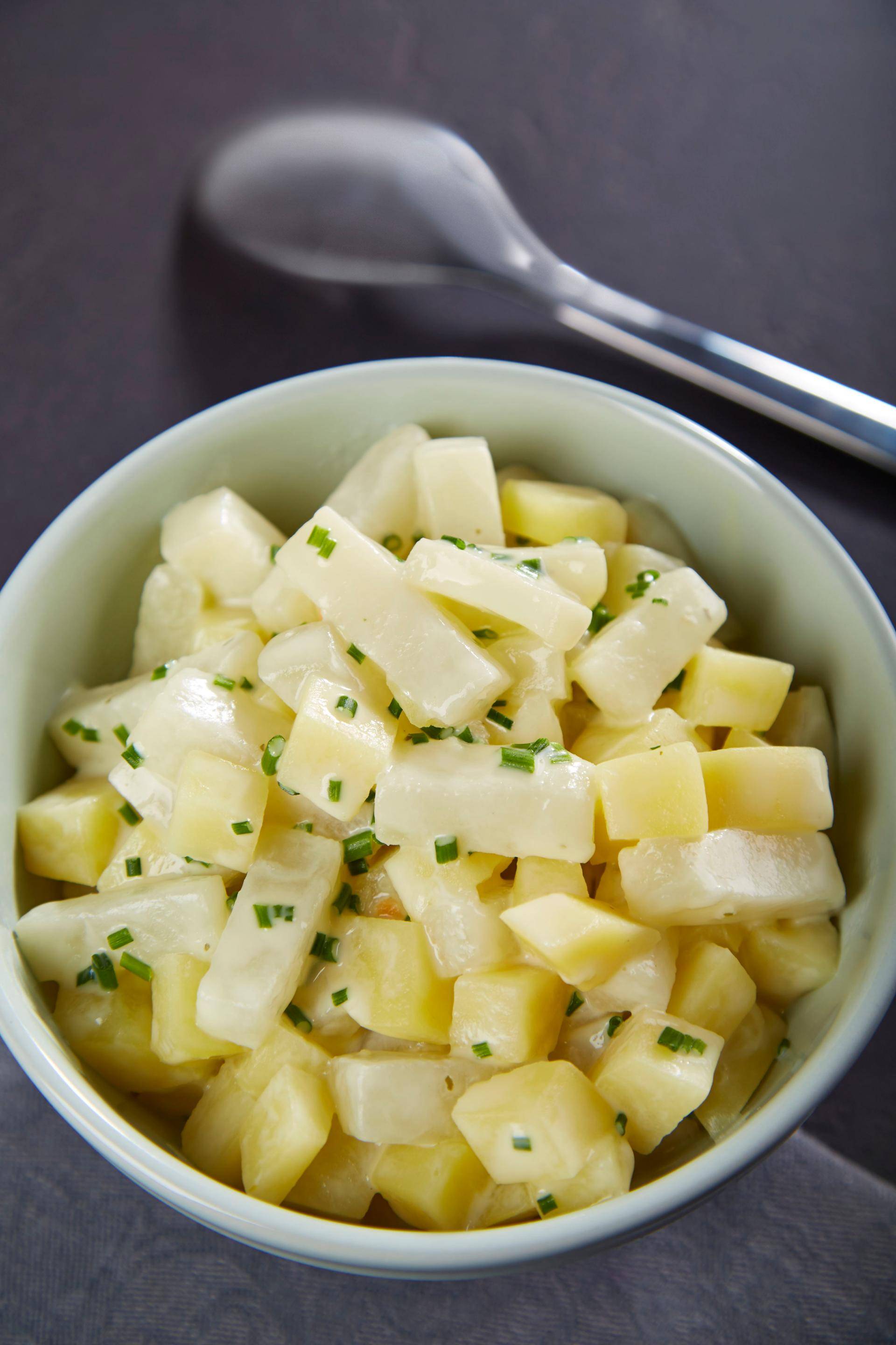 Pommes de terre et chou-rave à la sauce au fromage frais - Recette Companion Connect | Moulinex