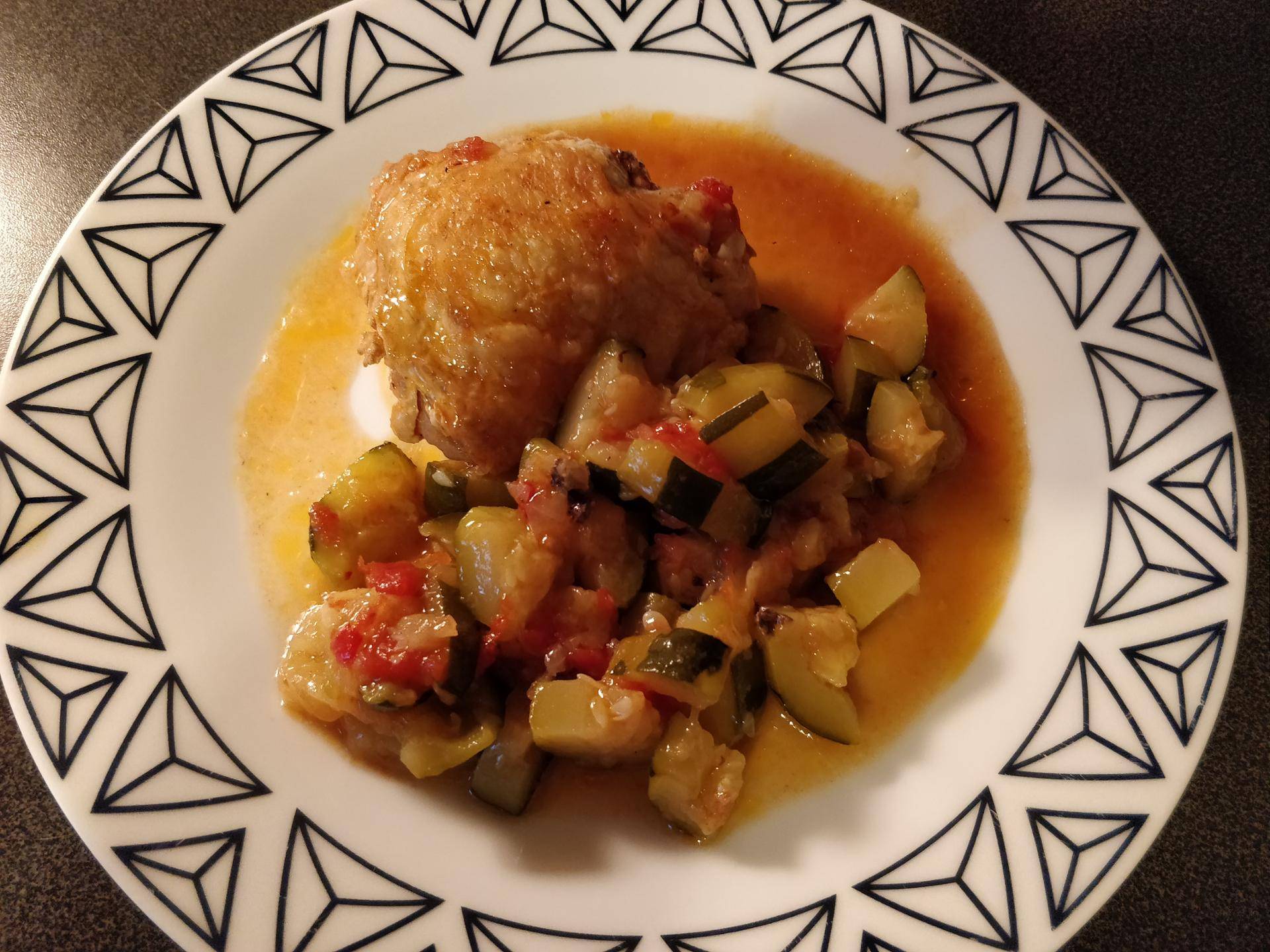 Poulet aux courgettes et tomates - Recepten Cookeo | Moulinex