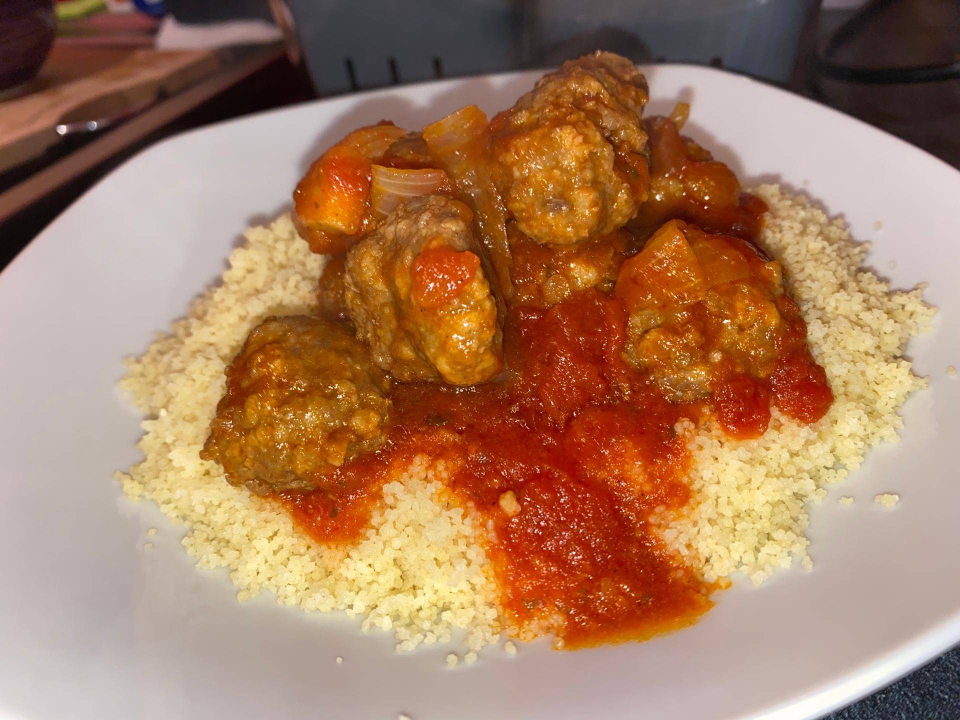 Boulette provençale et sa semoule - Recepten Cookeo | Moulinex