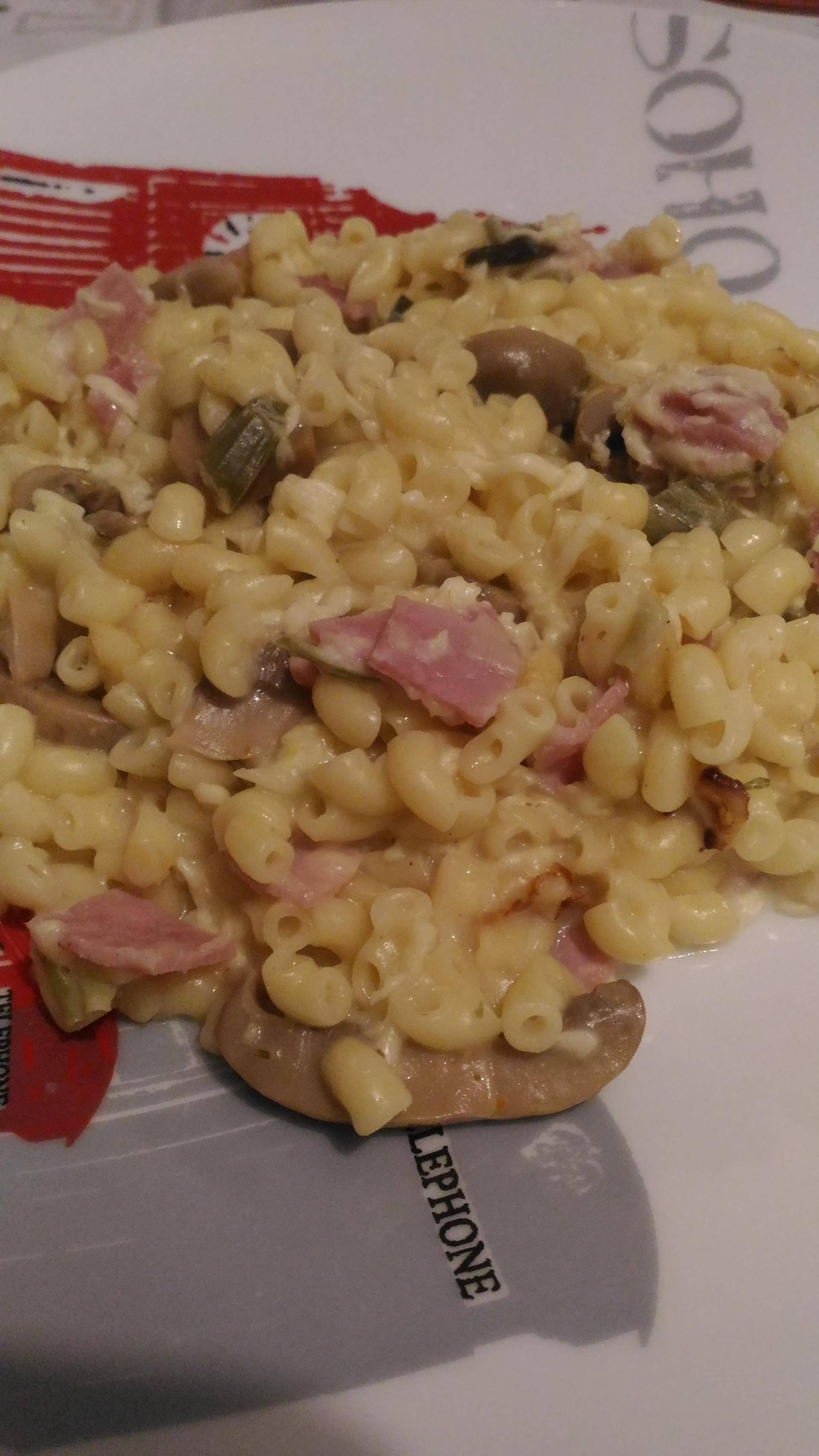 Pâtes au jambon champignons et poireau - Recette Cookeo | Moulinex