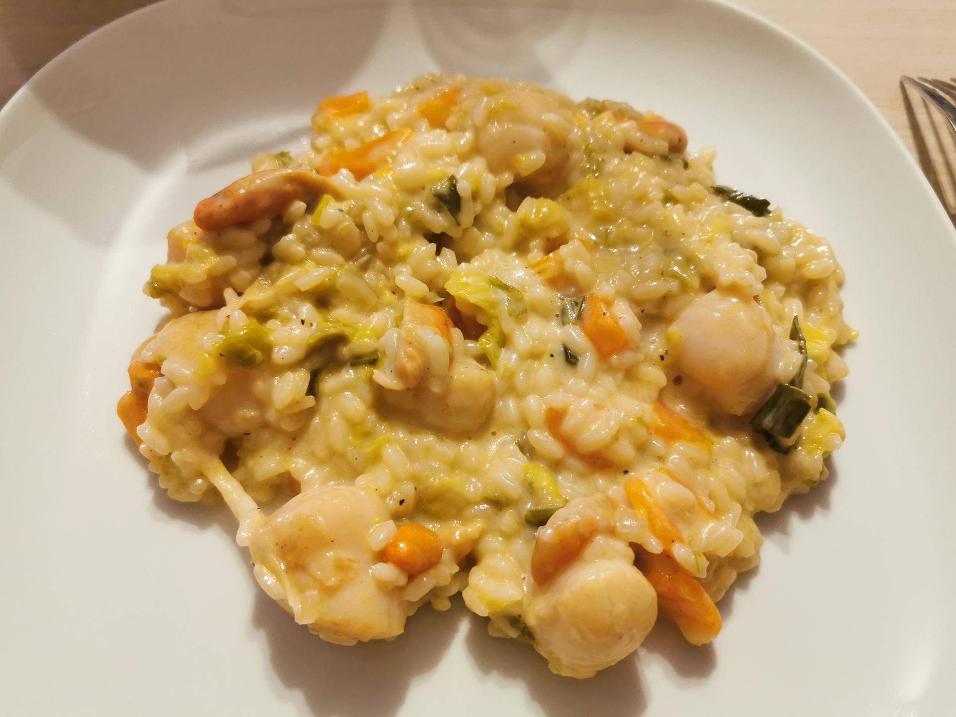 Risotto poireaux noix de Saint Jacques - Recepten Cookeo | Moulinex