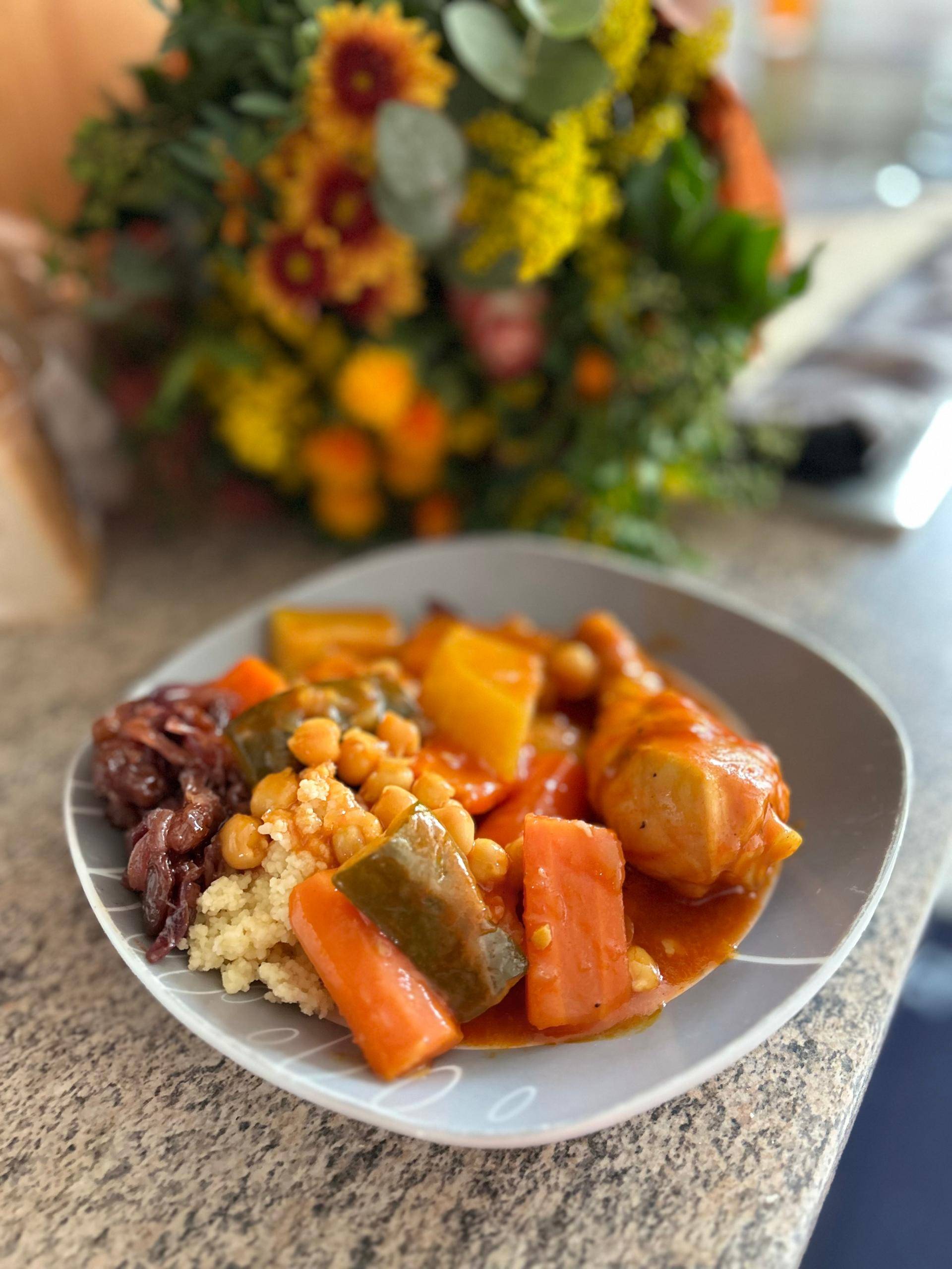 Couscous pilons de poulet - Recette Companion Connect | Moulinex