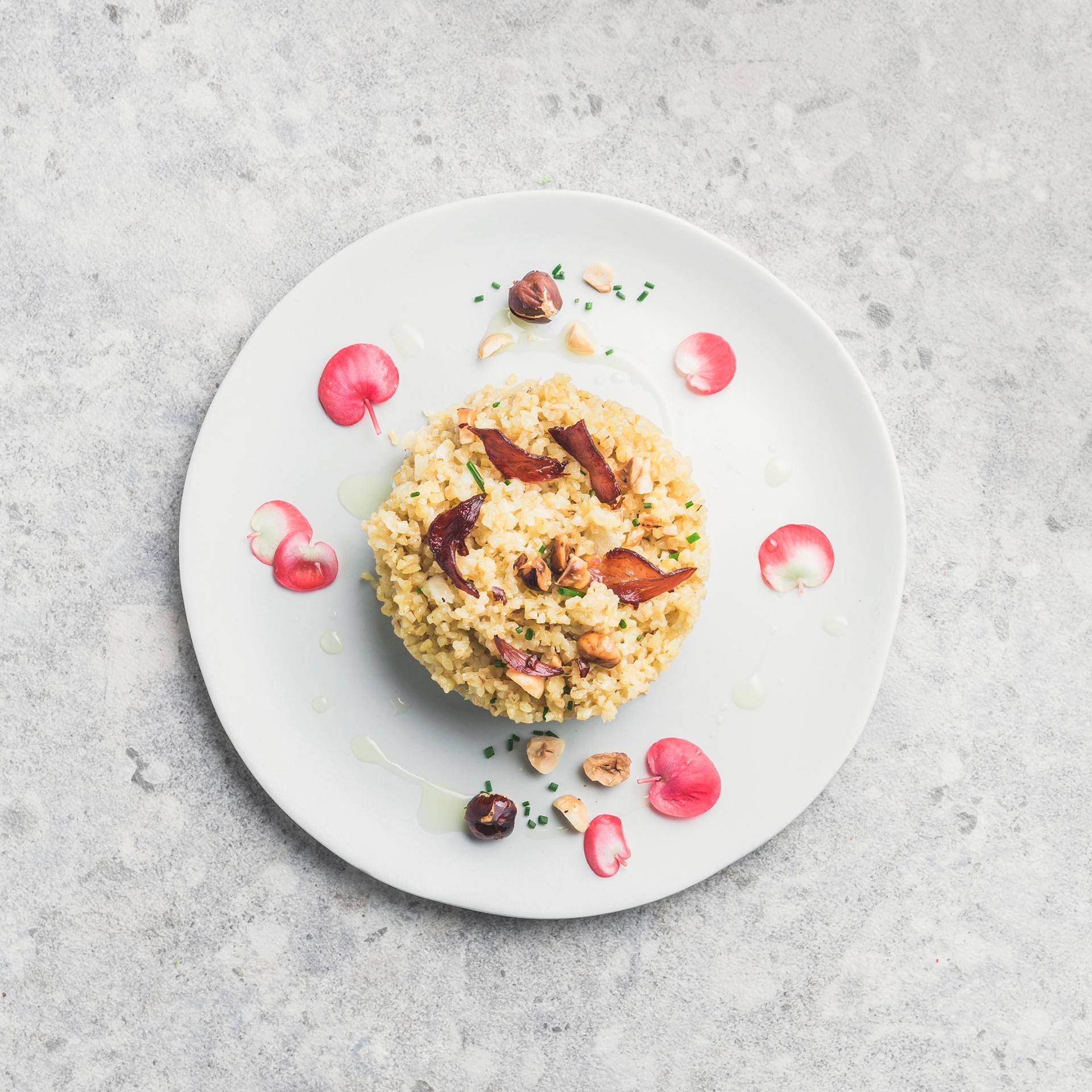 Risotto de Boulgour, bacon et noisette - Recepten Companion | Moulinex