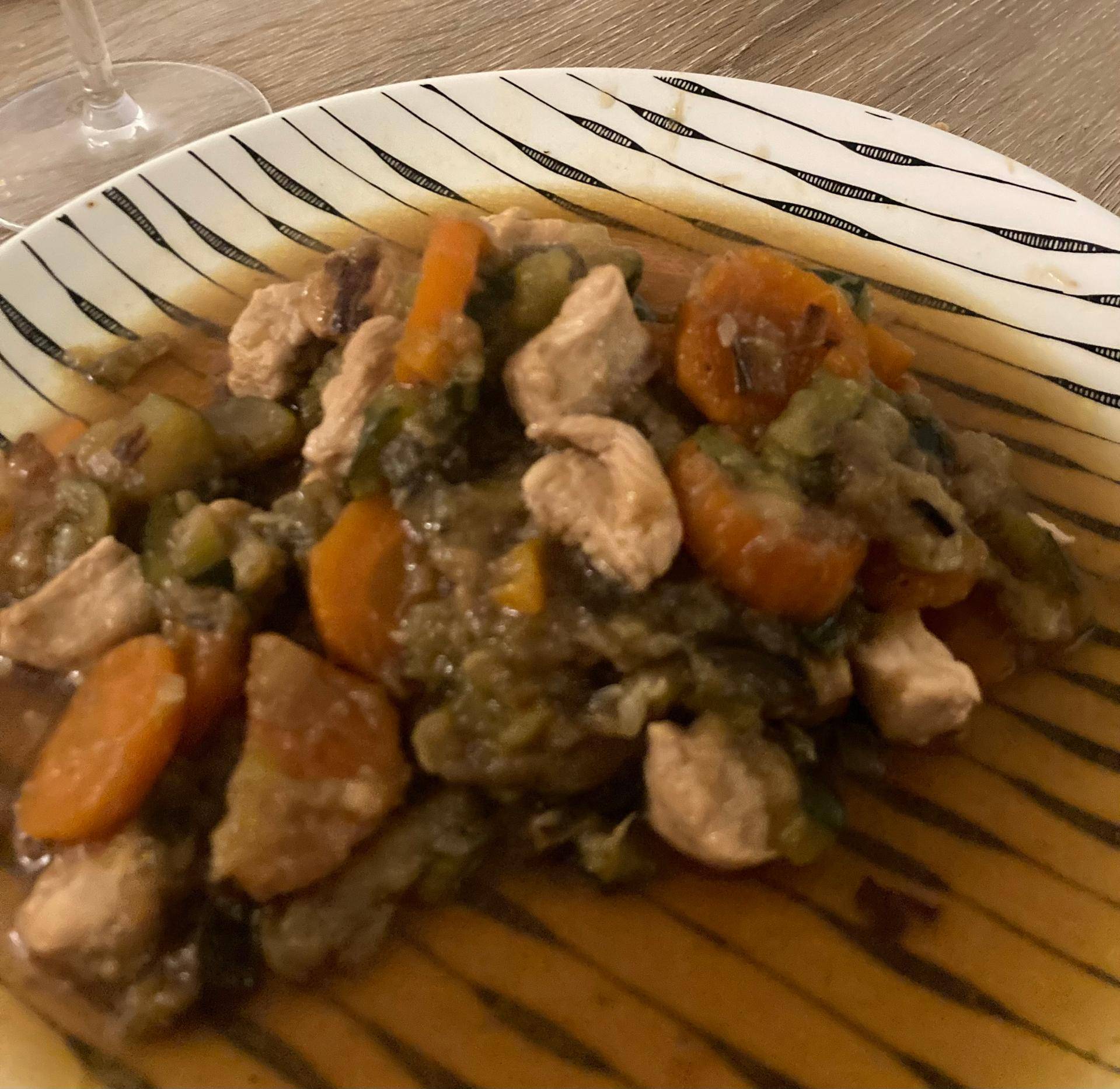 Poêlée de légumes au poulet - Recepten Cookeo | Moulinex