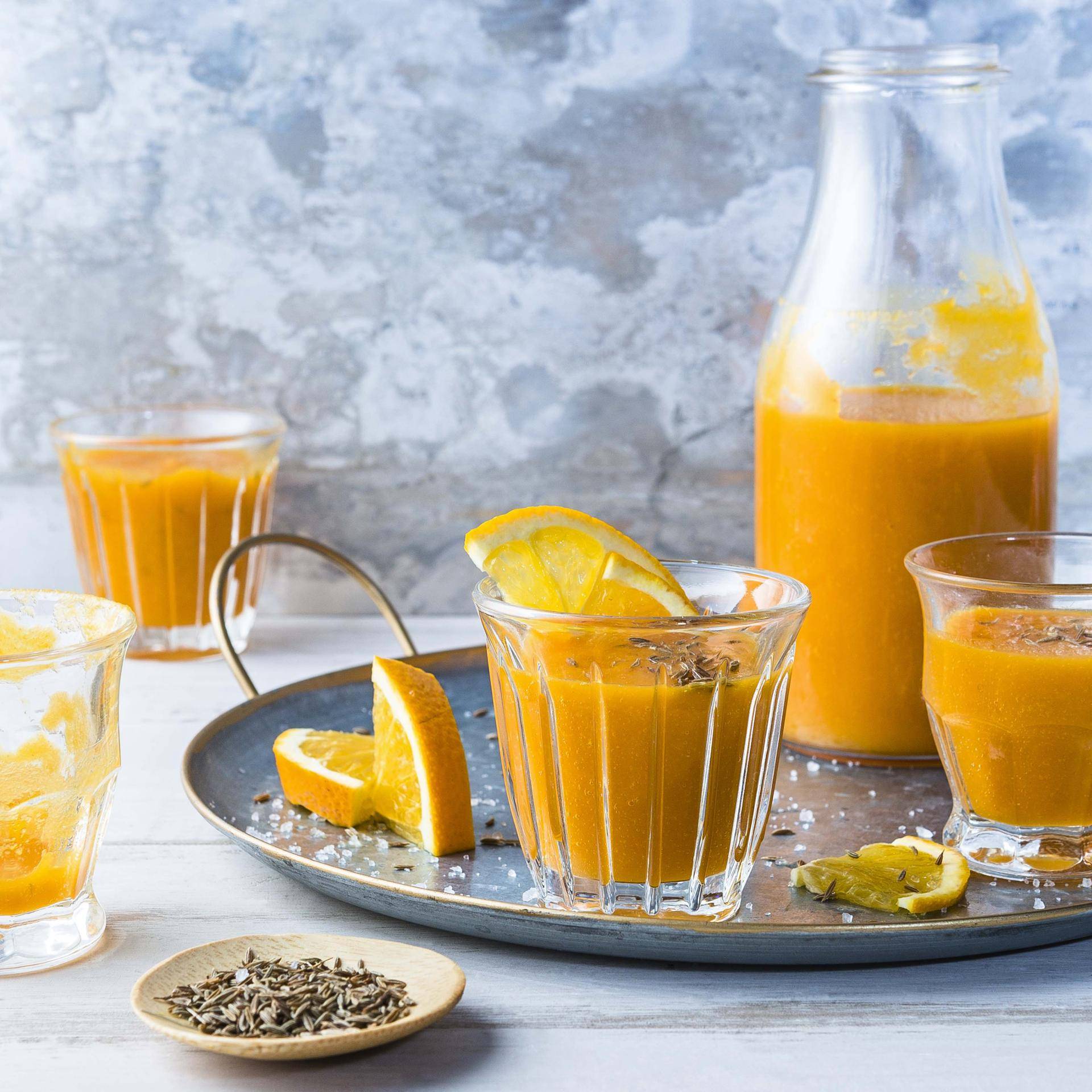 Soupe froide de carottes aux agrumes - Recette Cuiseur vapeur | Moulinex