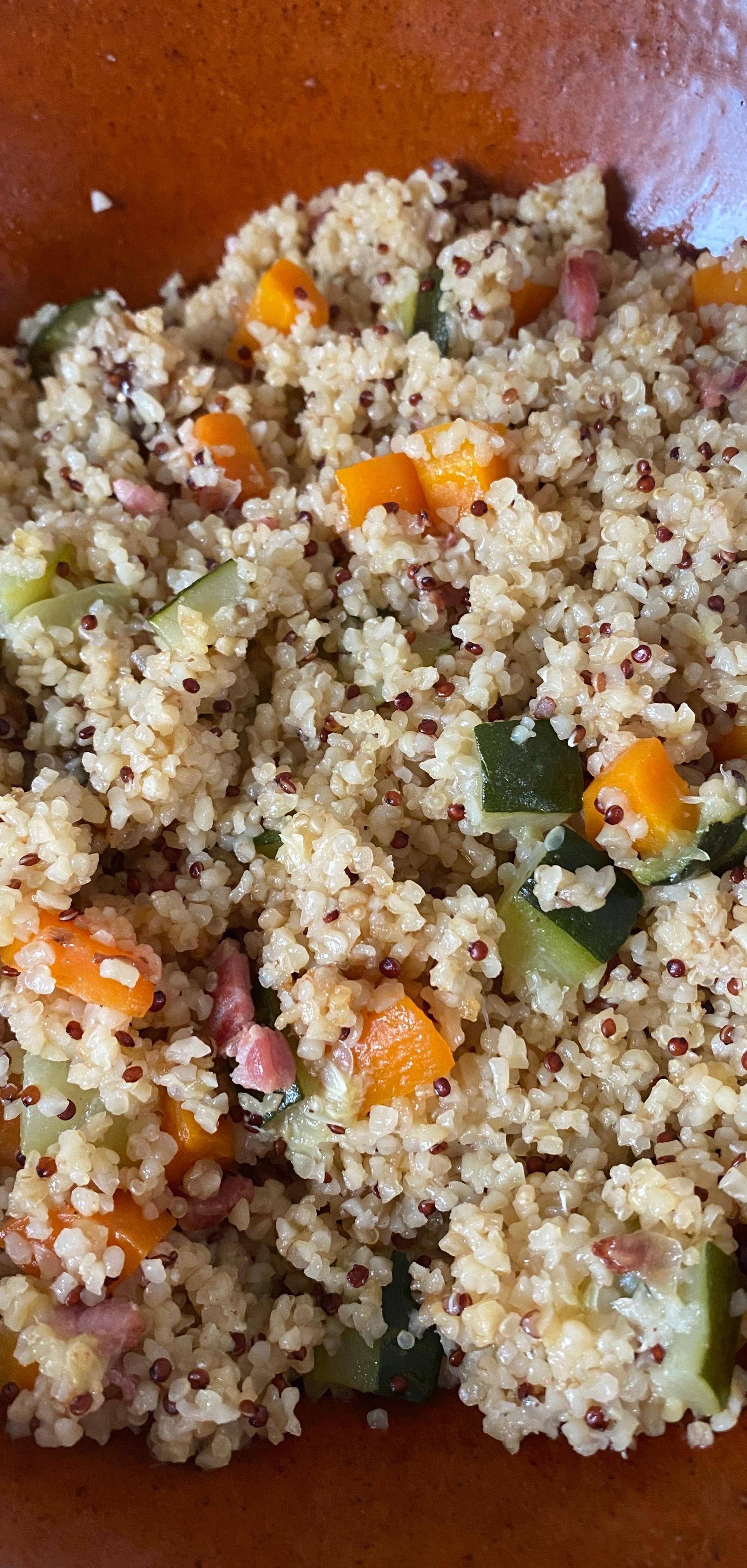 Boulgour et Quinoa aux legumes - Recette Cookeo V3 | Moulinex