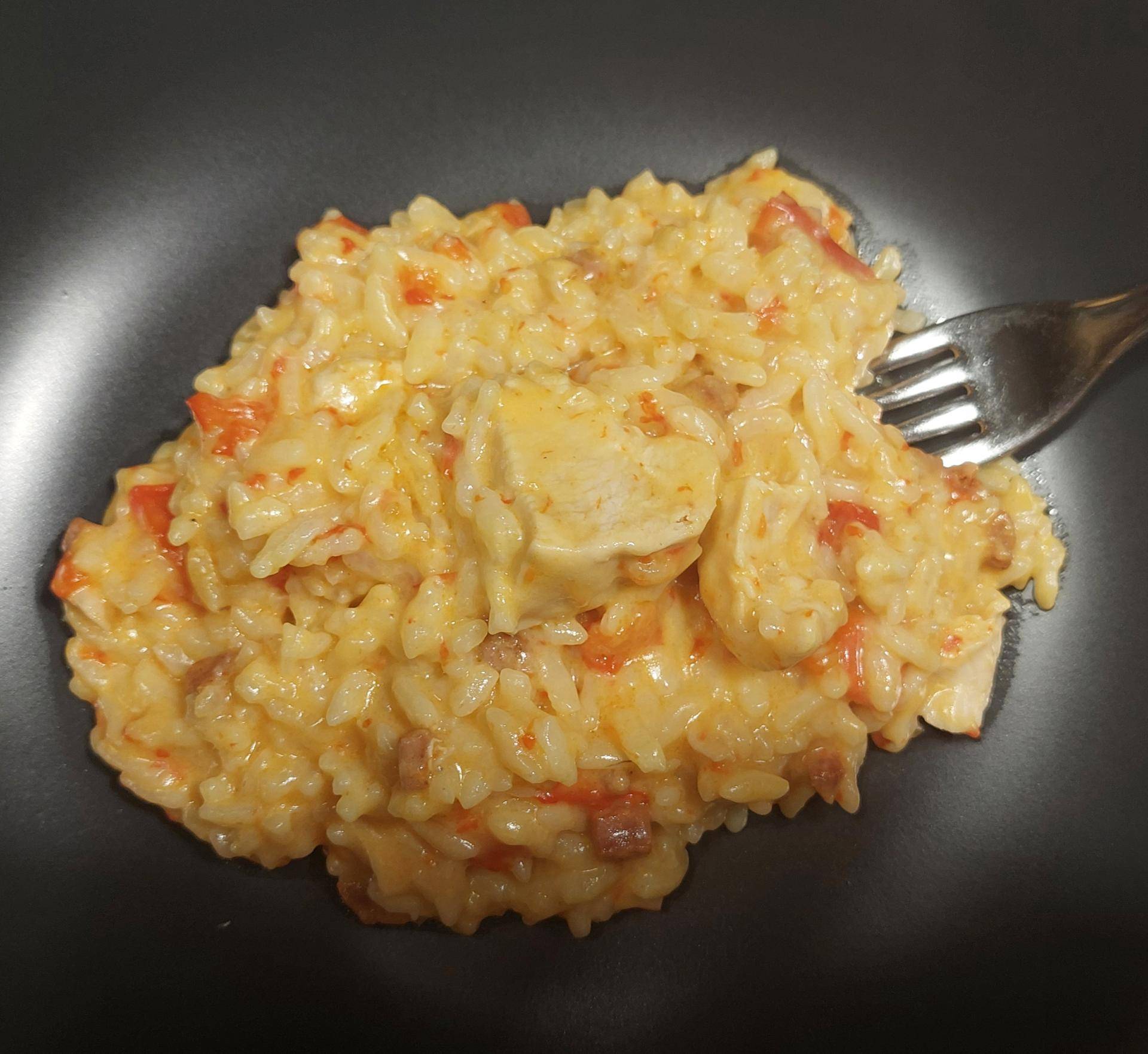 Risotto poulet chorizo crémeux - Recepten Cookeo | Moulinex