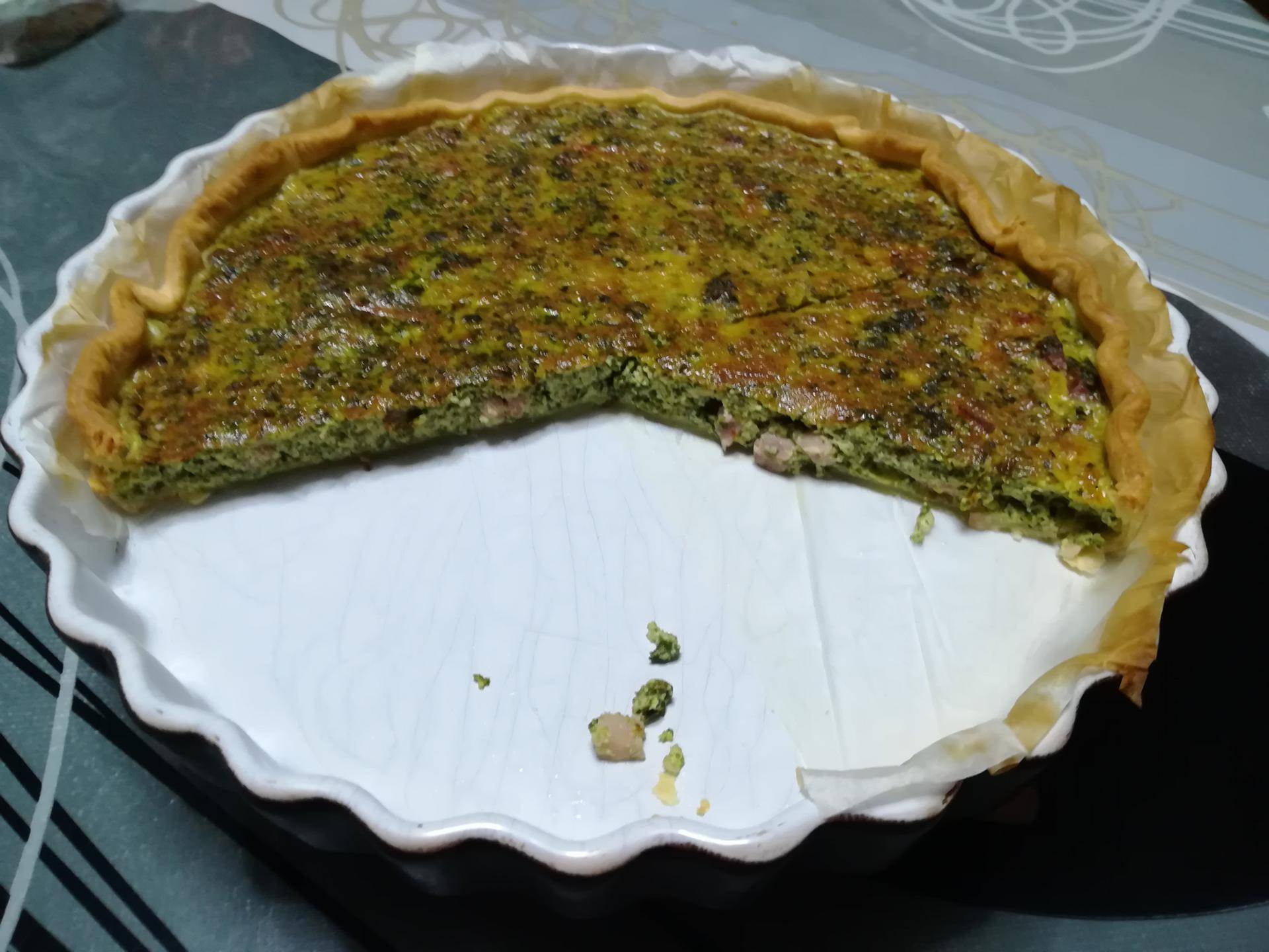 Quiche épinards lardons - Recette Companion Connect XL | Moulinex
