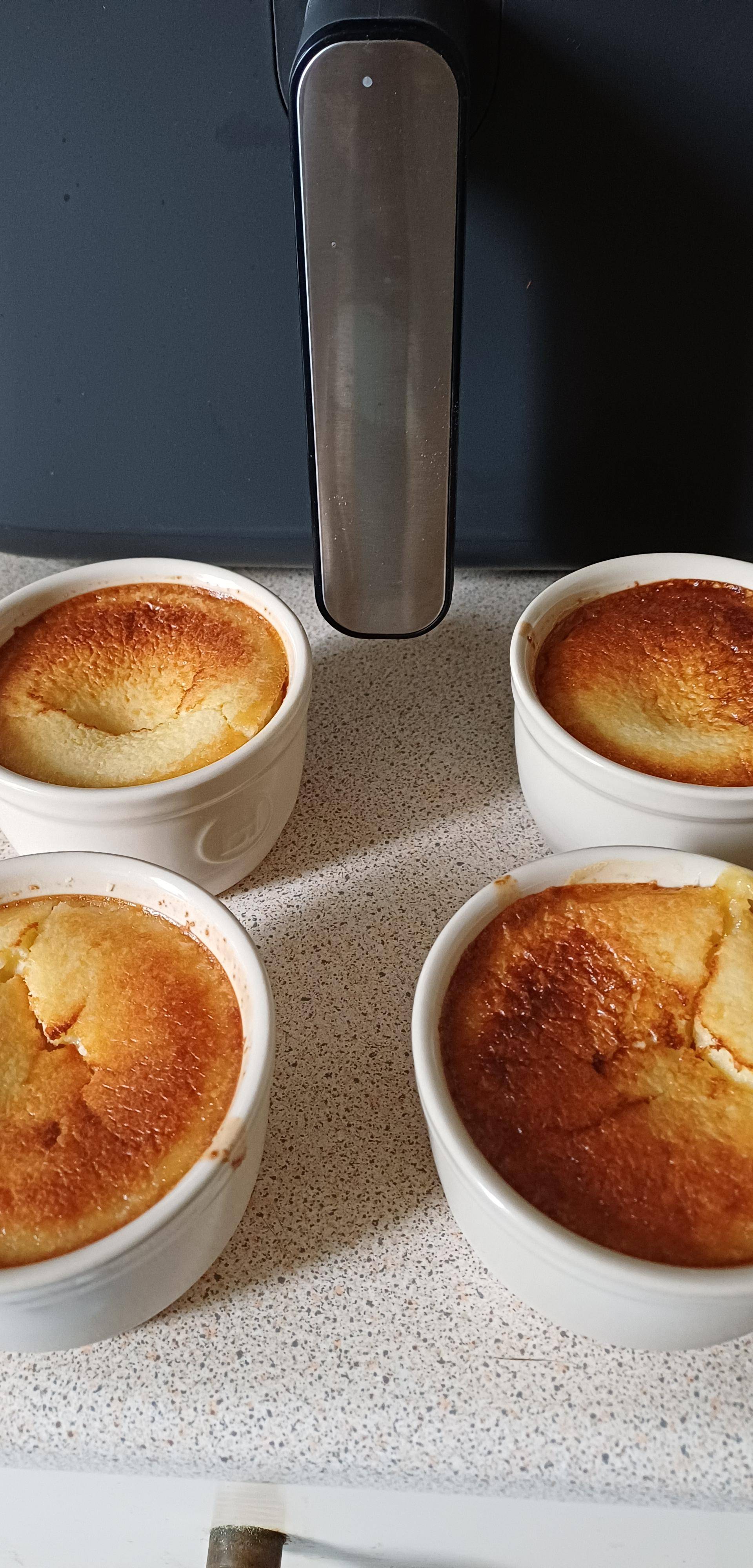 Flan individuel coco - Recette Easy Fry Mega | Moulinex