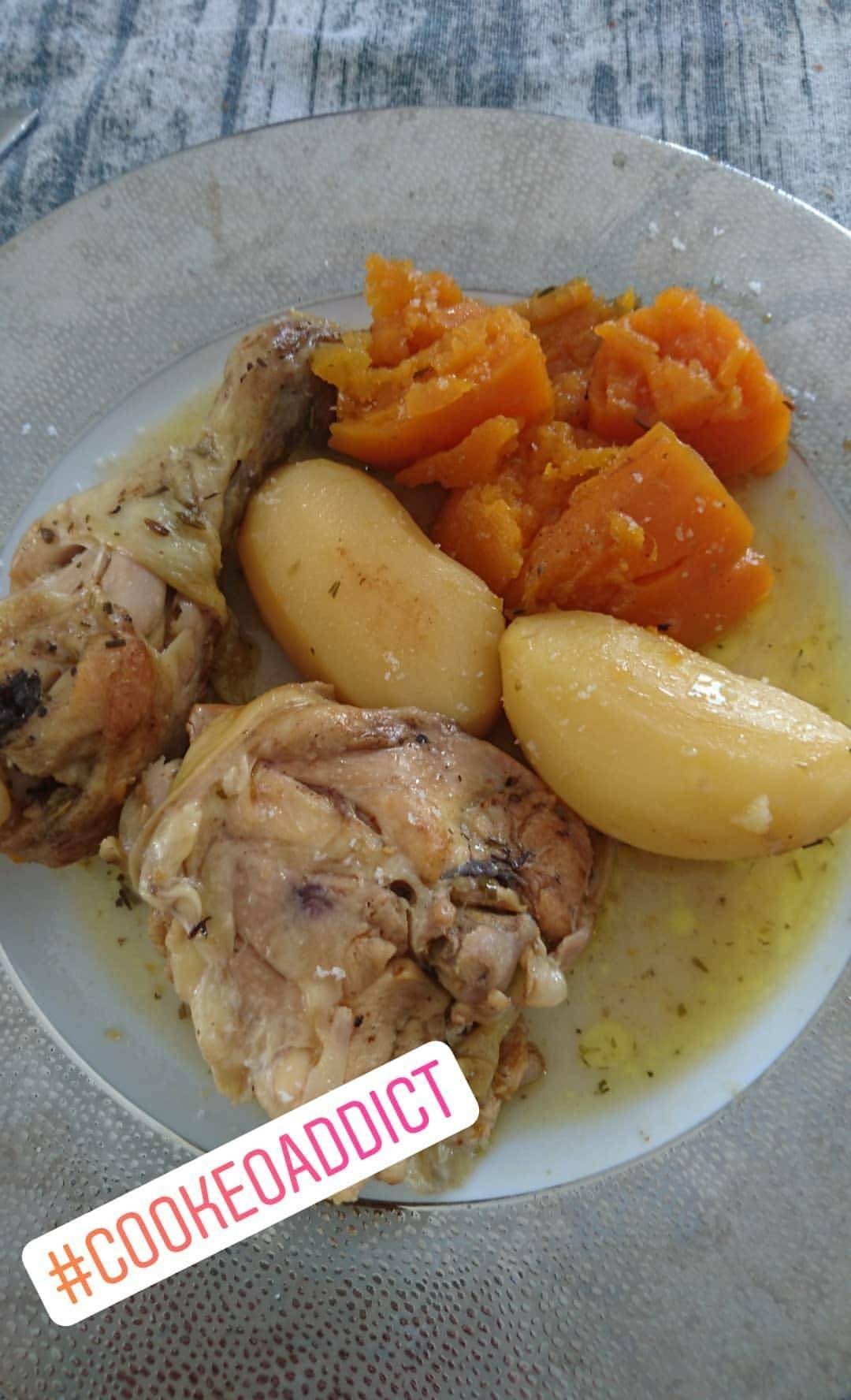 Poulet fondant et ses patates douces - Recepten Cookeo | Moulinex