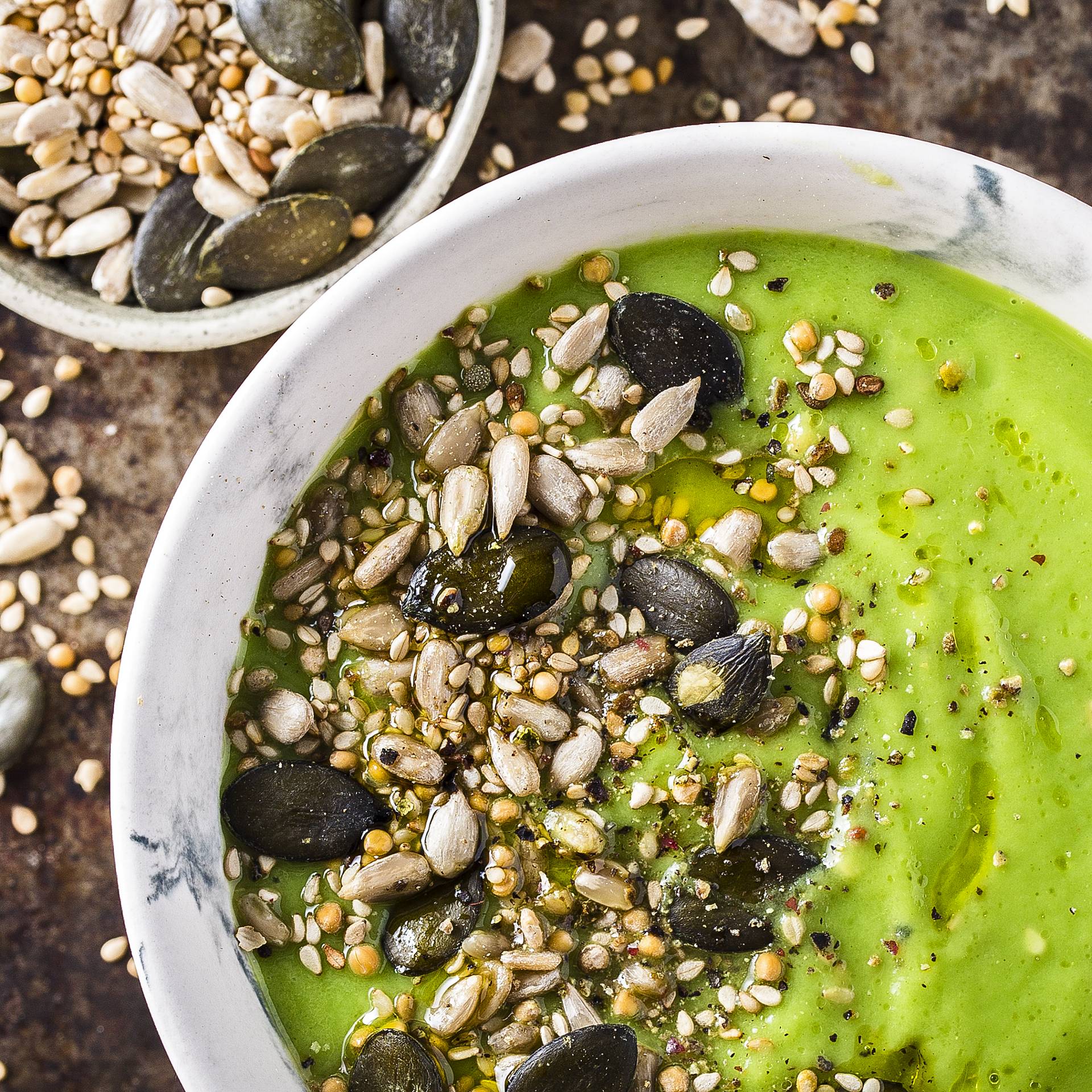 Soupe froide toute verte aux graines - Recepten Ultrablend Boost | Moulinex