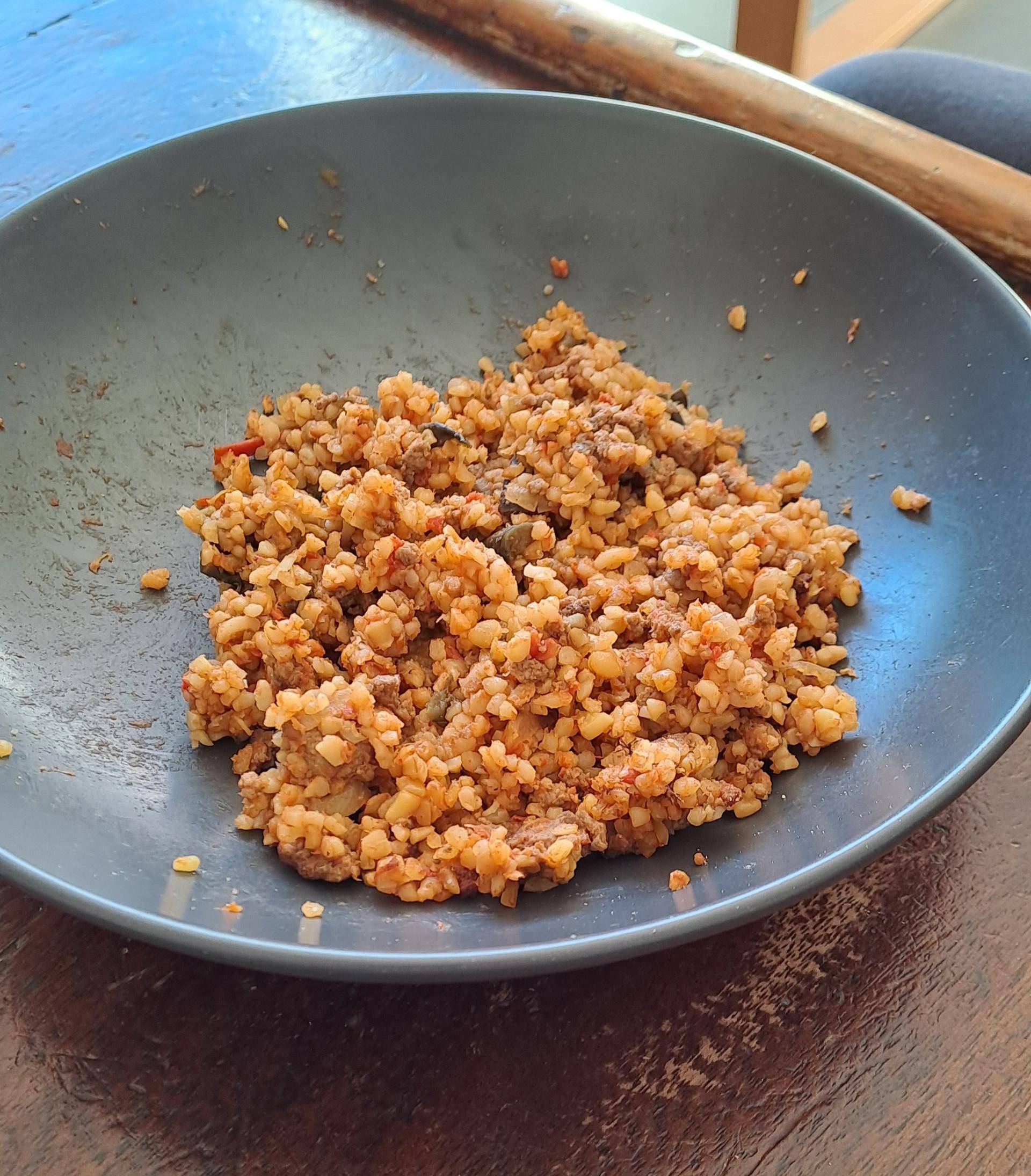 Boulgour façon moussaka - Recepten Cookeo | Moulinex