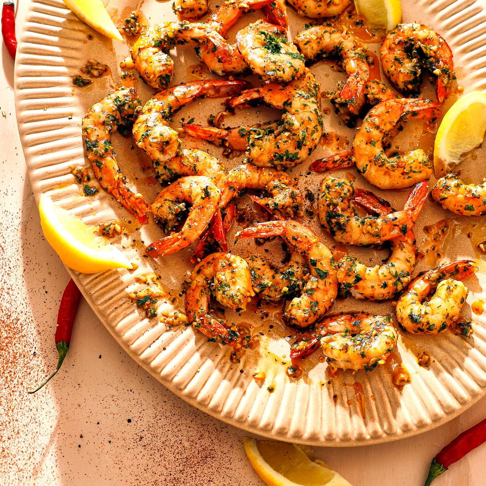 Gambas al ajillo - Recepten EASY FRY & GRILL 2 in 1 MECHANICAL | Moulinex