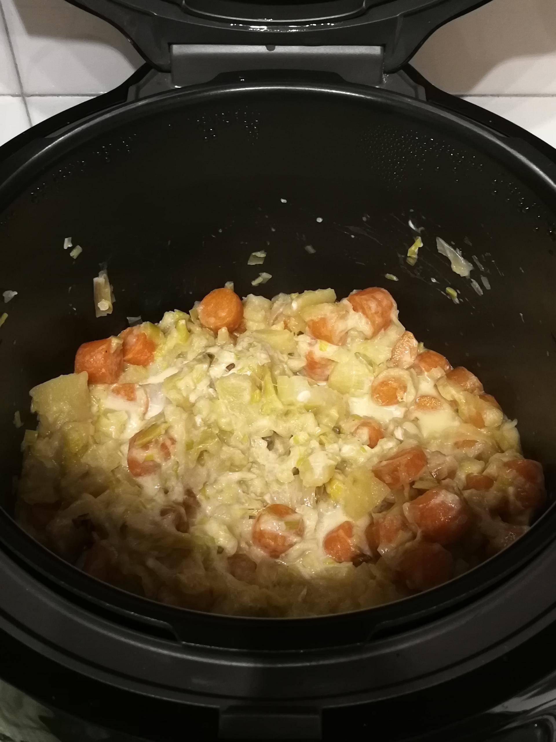 Fondue poireaux, carottes et pommes de terre - Recepten Cookeo | Moulinex
