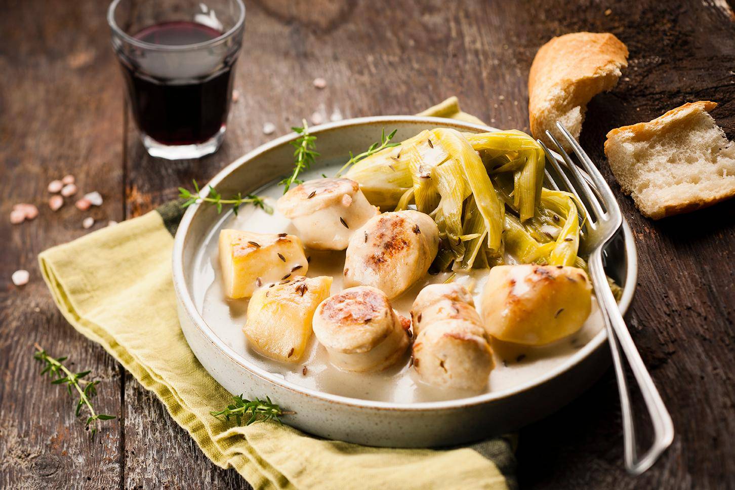 Boudin blanc Pommes Poireaux - Recette Cookeo | Moulinex