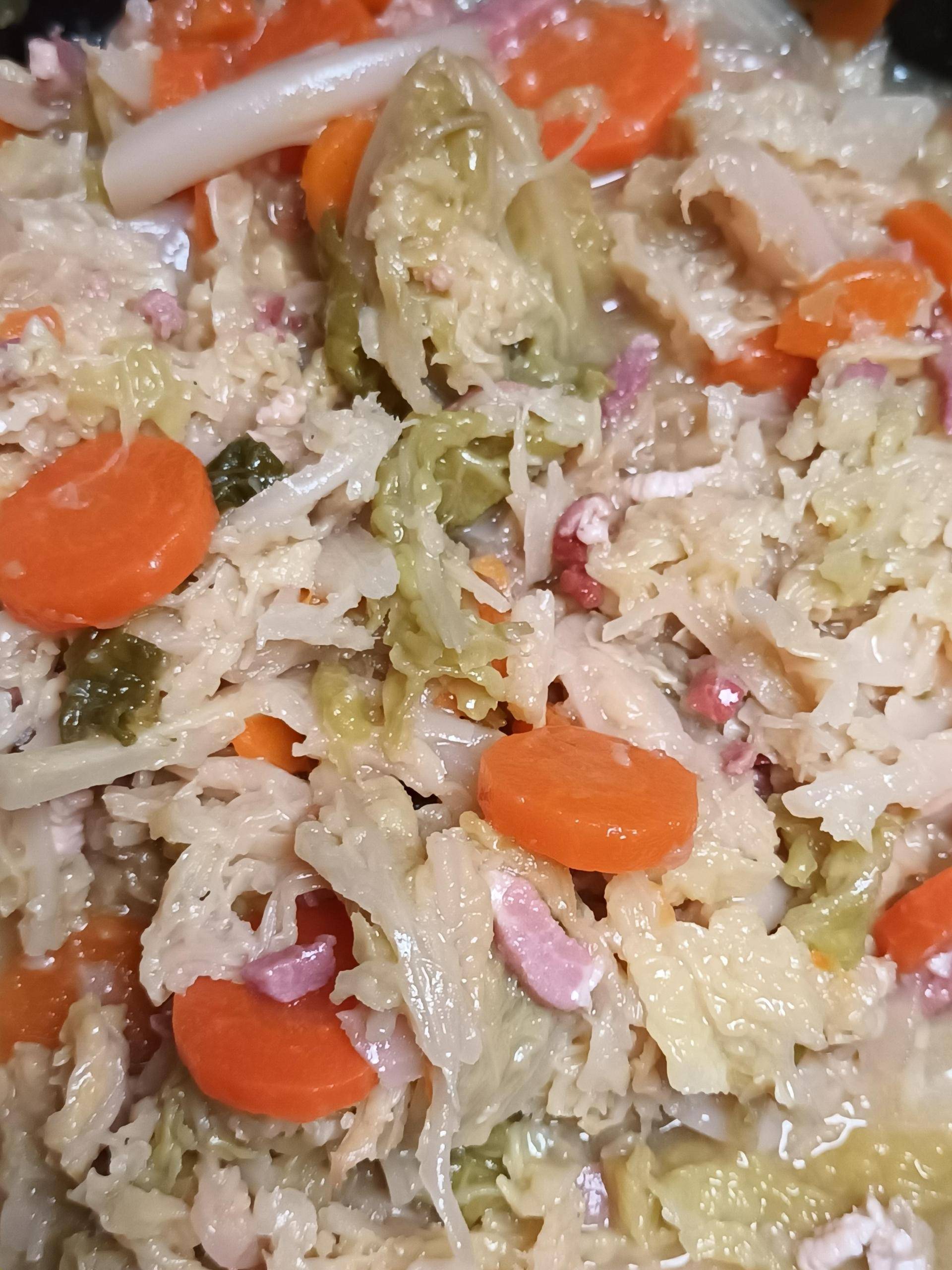 Chou braisé aux carottes et lardons - Recepten Cookeo V3 | Moulinex