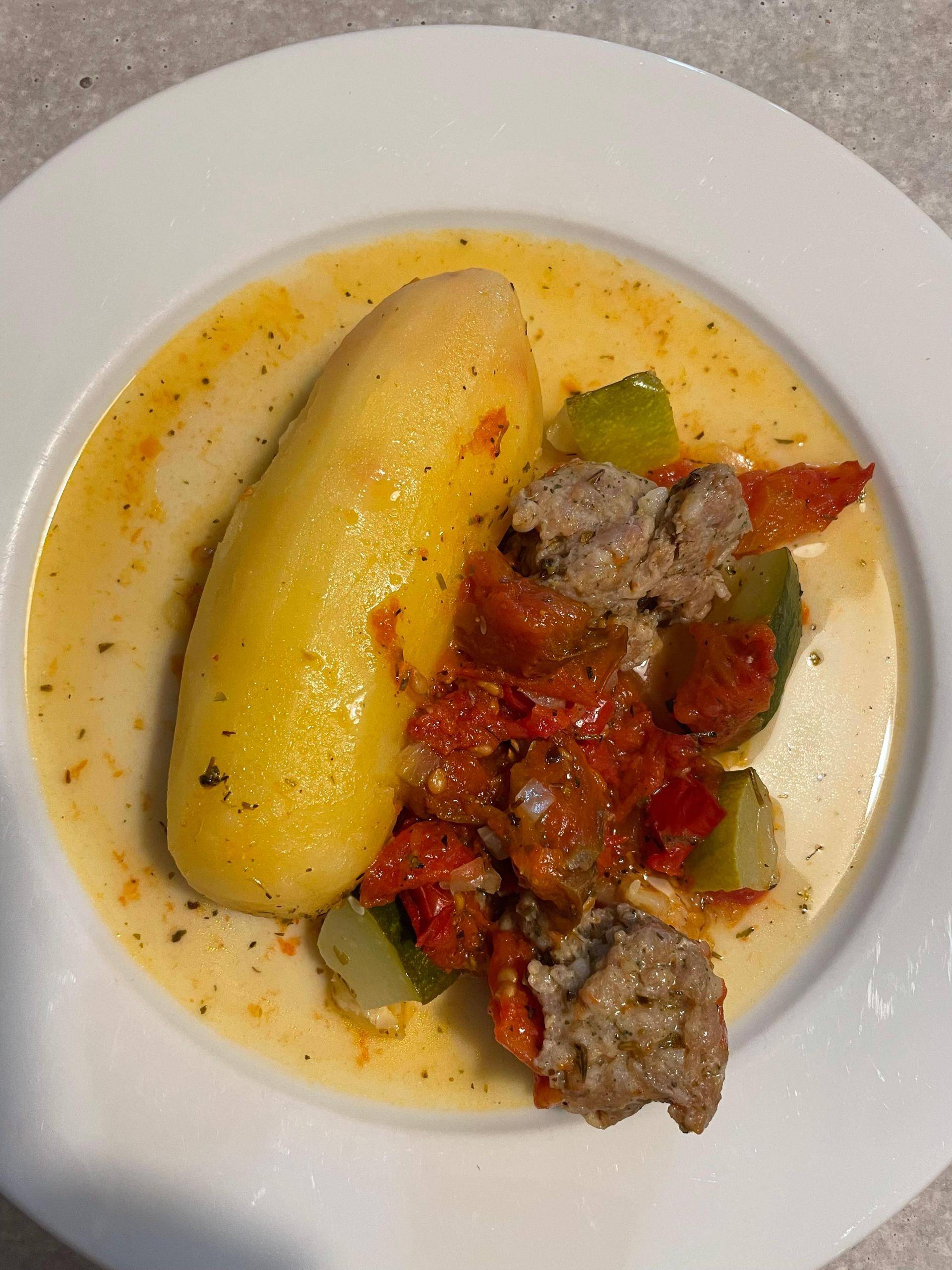 Pommes de terre farcies à la Provençale - Recette Cookeo V3 | Moulinex