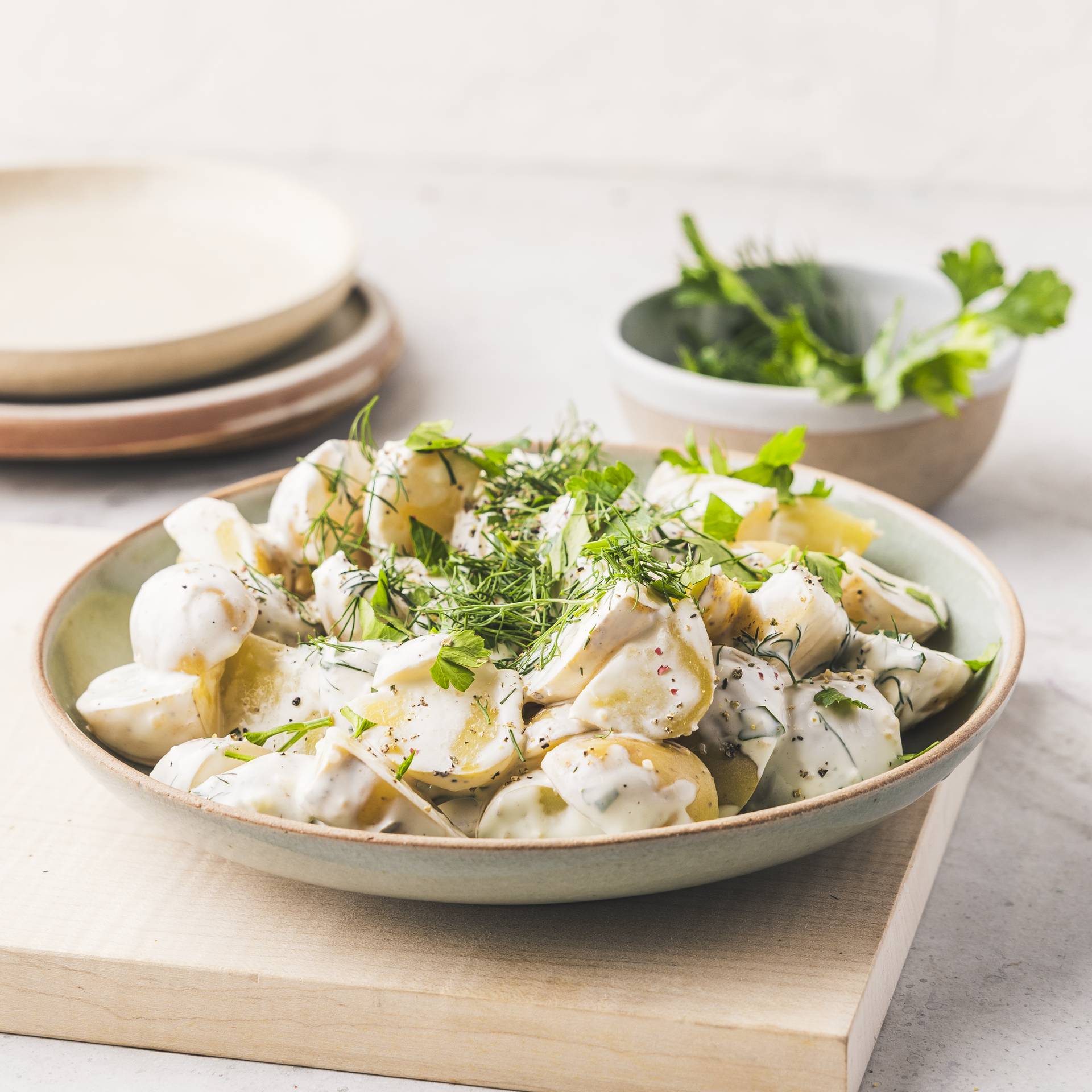 Salade de pommes de terre healthy - Recepten Cookeo 9in1 | Moulinex