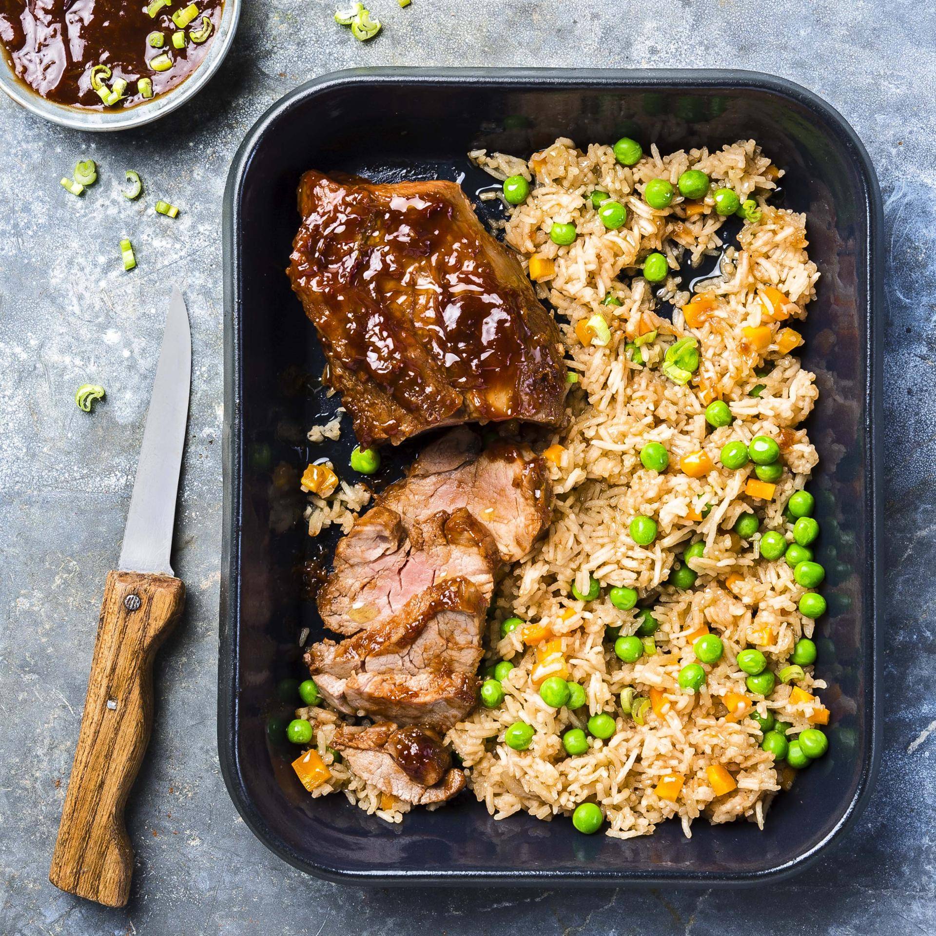 Filet mignon de porc laqué - Recepten Cuiseur vapeur | Moulinex