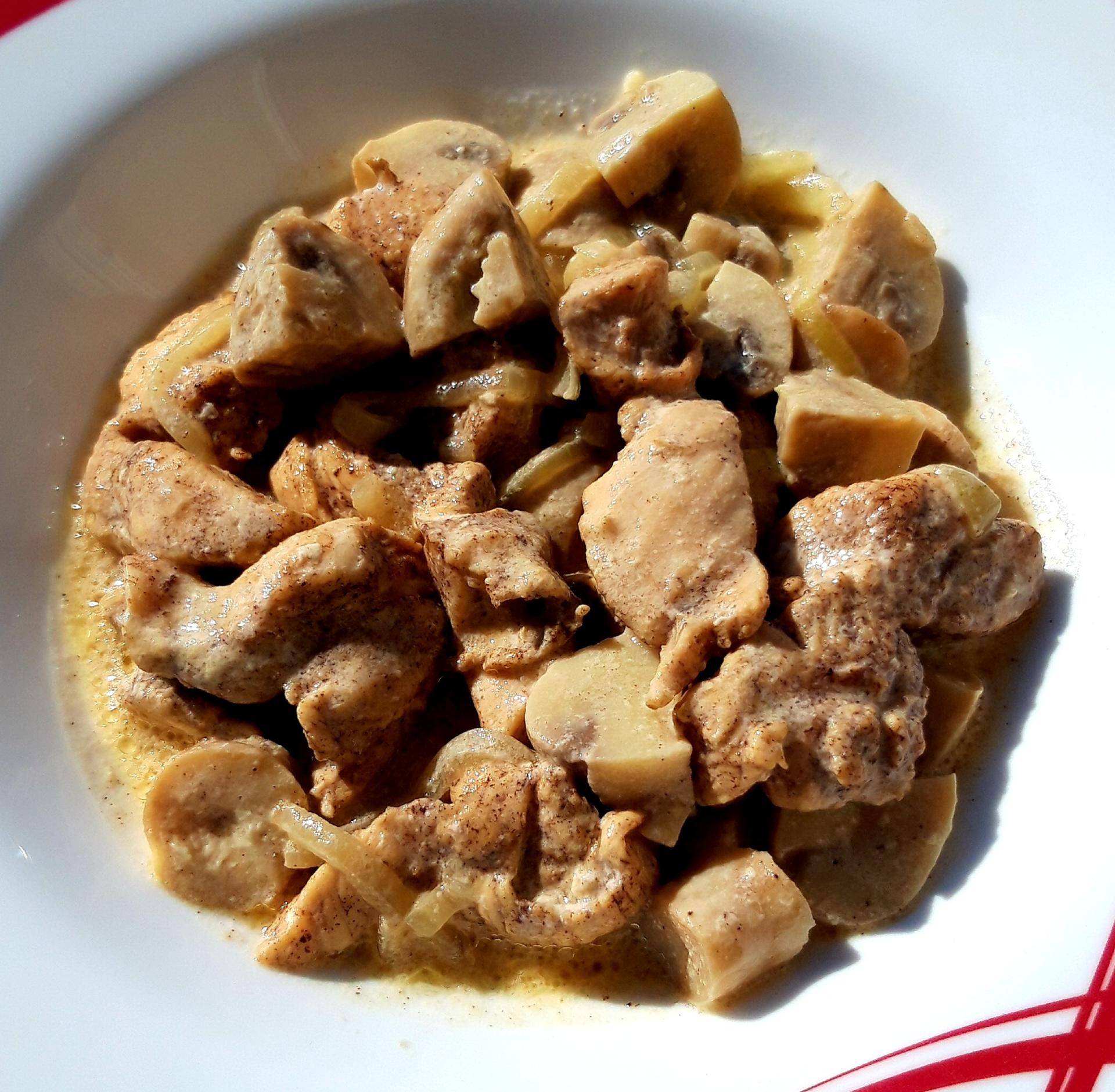 Émincés de poulet et champignons à la crème - Recepten Cookeo | Moulinex