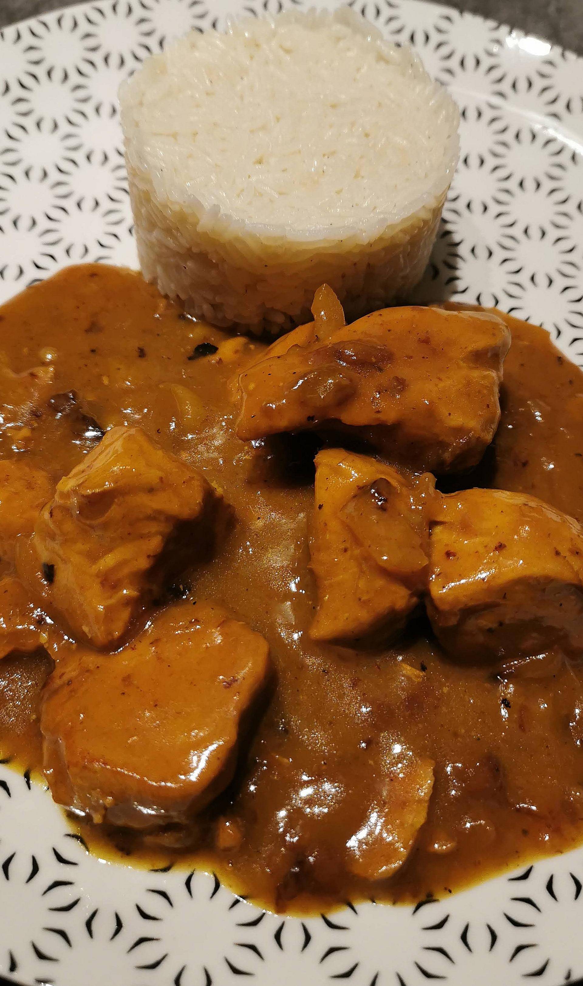Poulet Curry au Miel et raisins - Recette Cookeo V3 | Moulinex