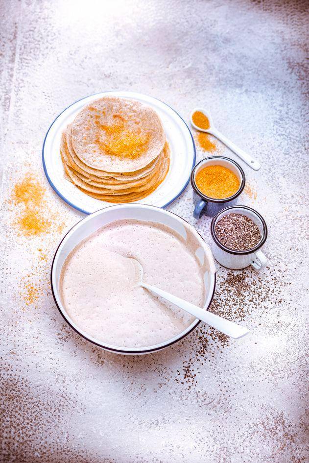 Pâte à crêpes aux graines de chia - Recepten Perfectmix + | Moulinex