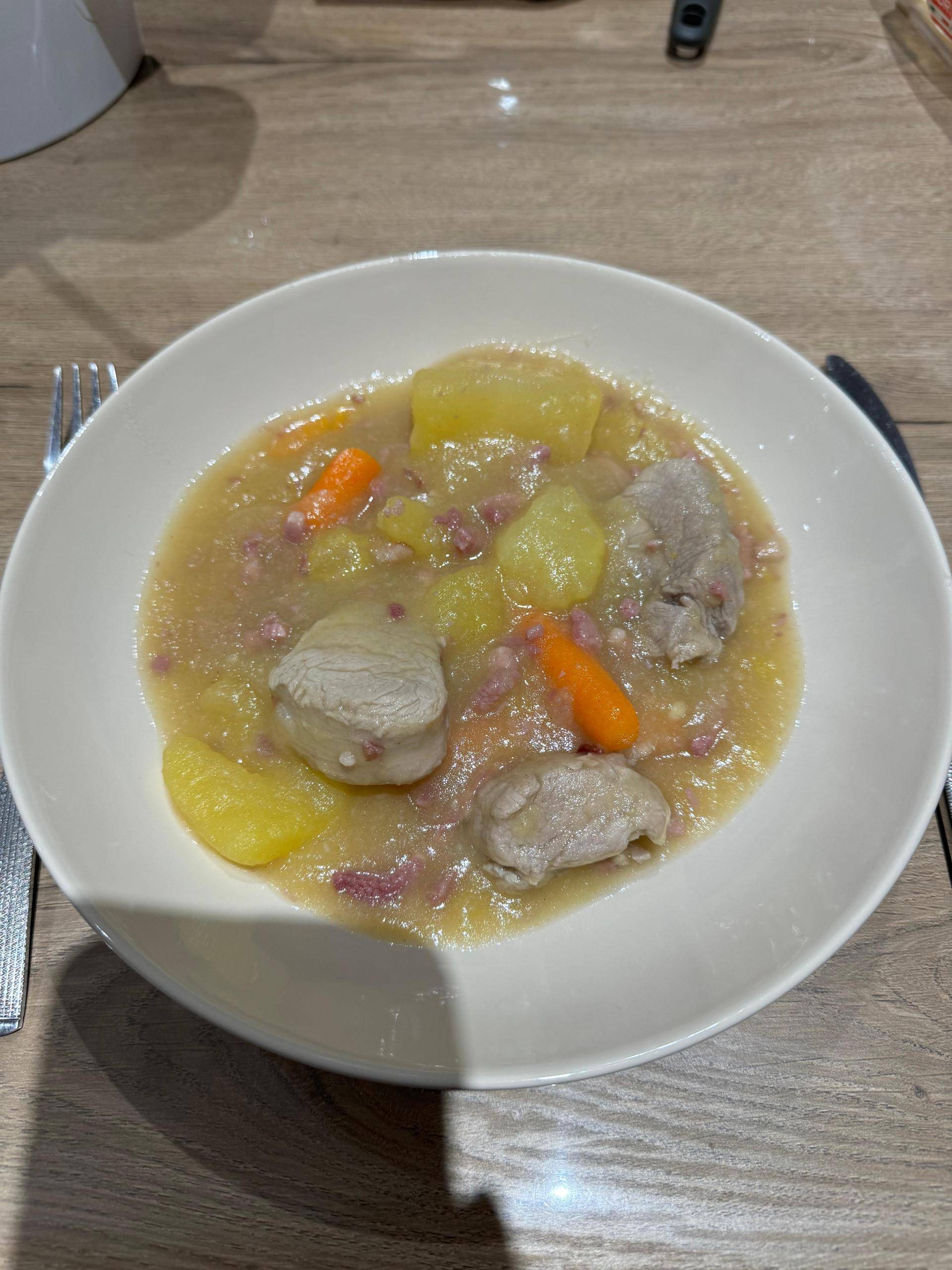 Filet mignon, lardons pomme de terre - Recette Companion Connect XL | Moulinex