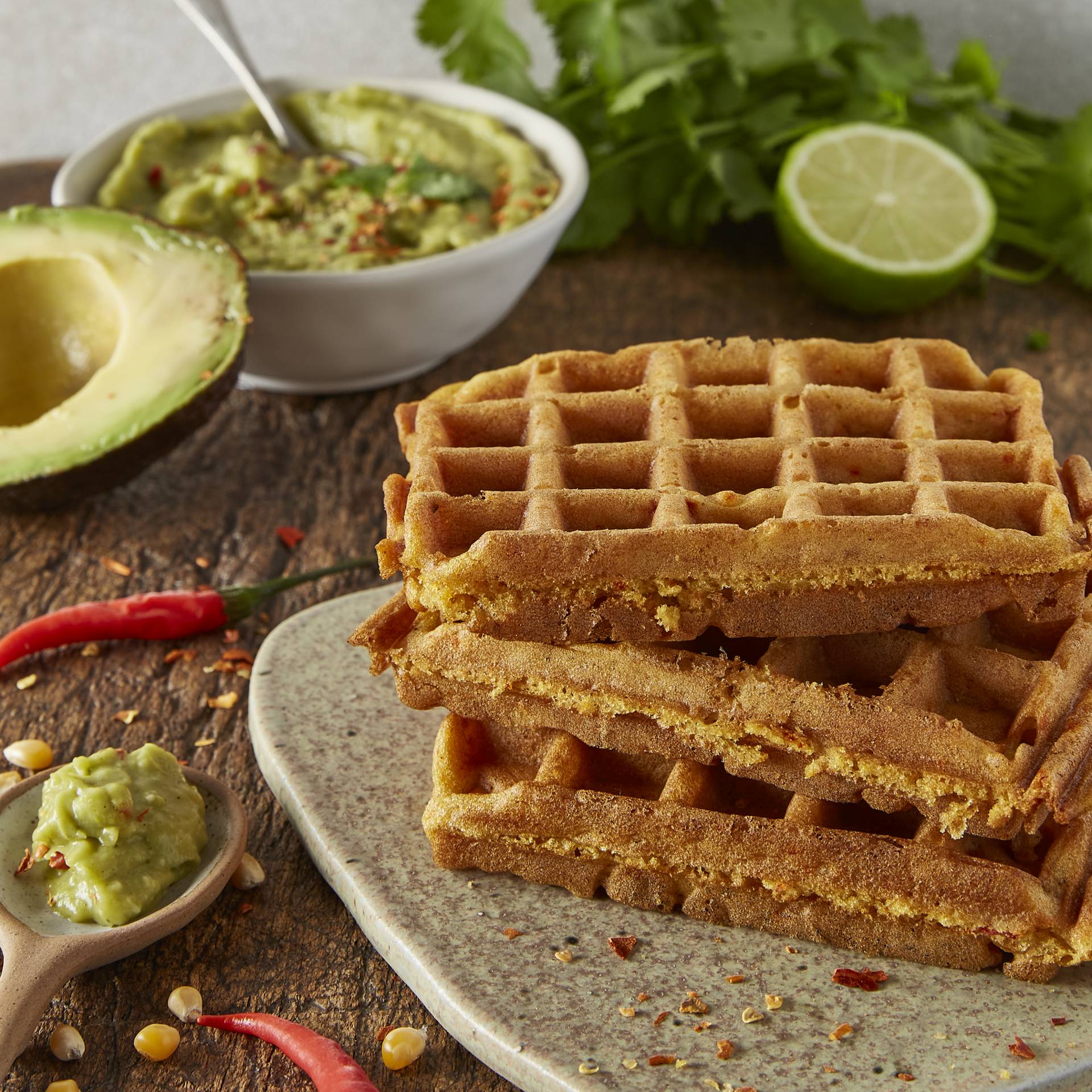 Gaufres à la farine de maïs - Recette Companion | Moulinex