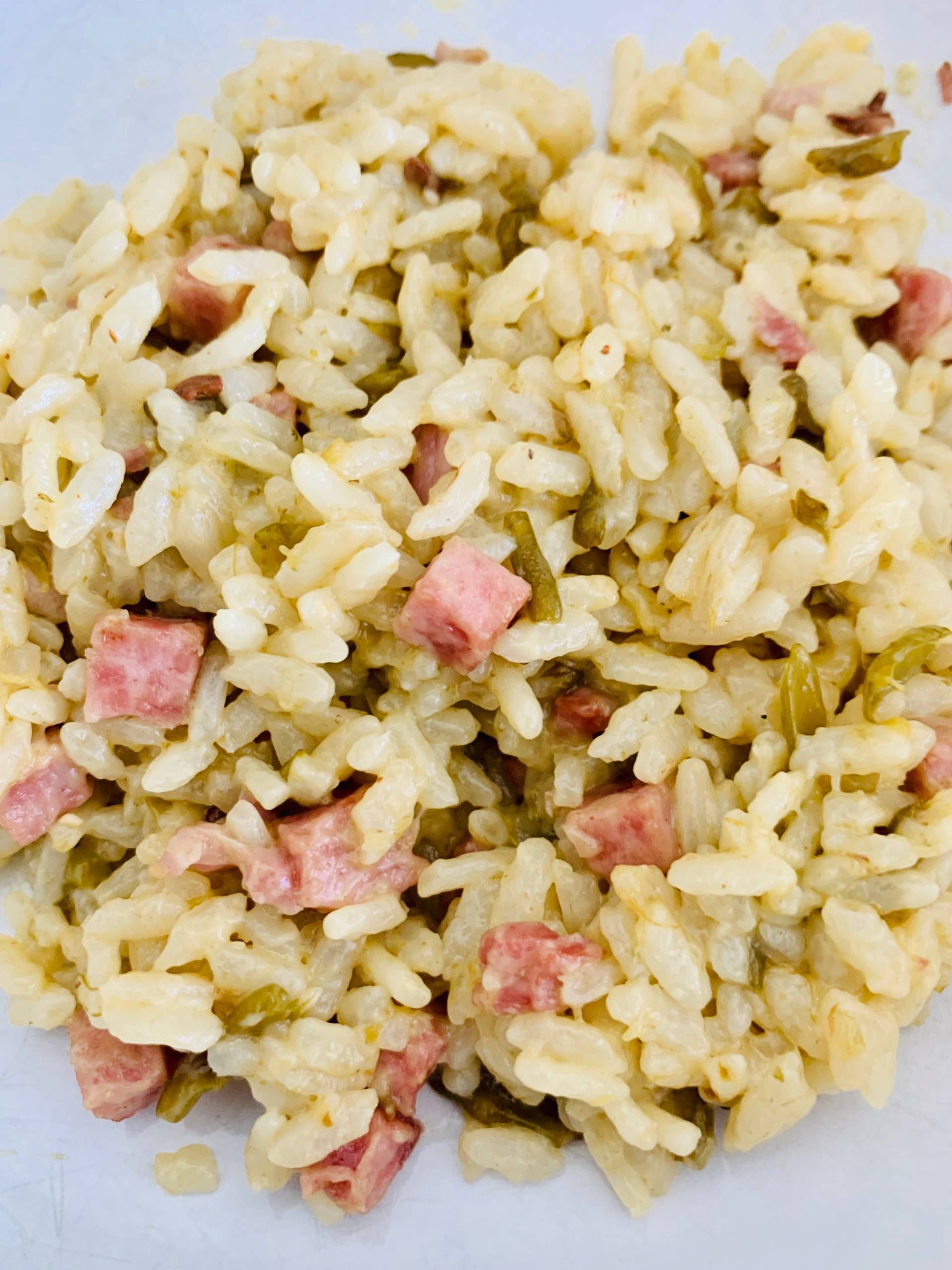 Risotto haricots verts dés de jambon et lardons - Recepten Cookeo | Moulinex