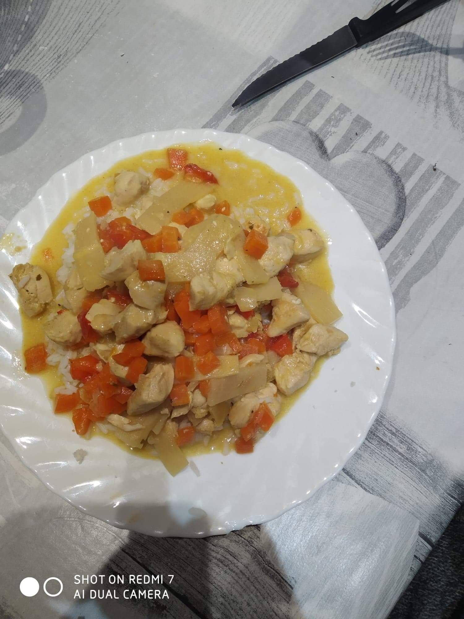 Émincés de poulet au curry au lait de coco - Recette Cookeo | Moulinex