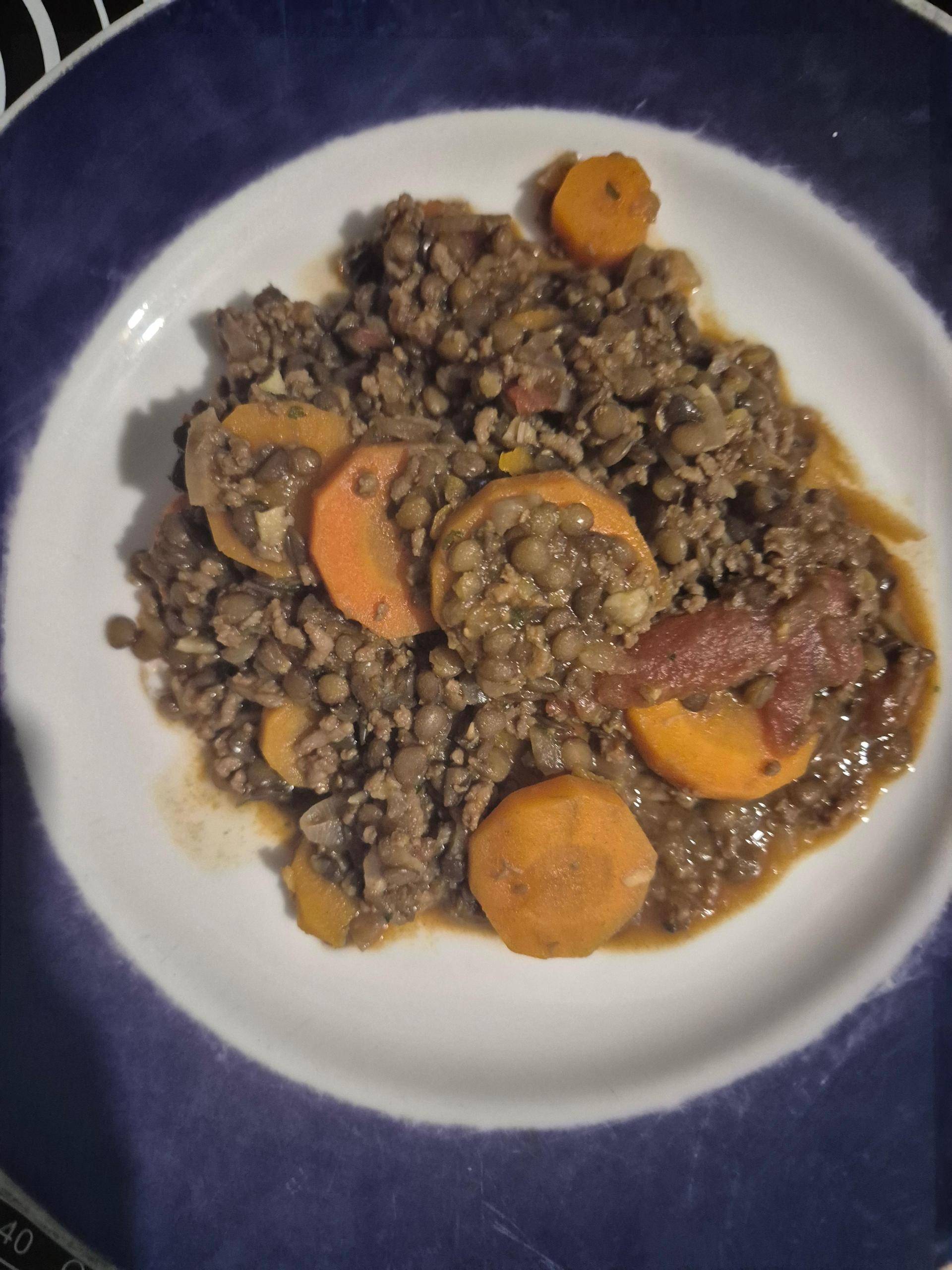 Lentilles à la marocaine viande hachée - Recepten Companion Connect XL | Moulinex