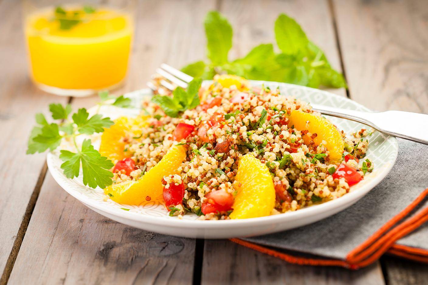 Taboulé aux 3 quinoa et orange - Recette Cookeo | Moulinex