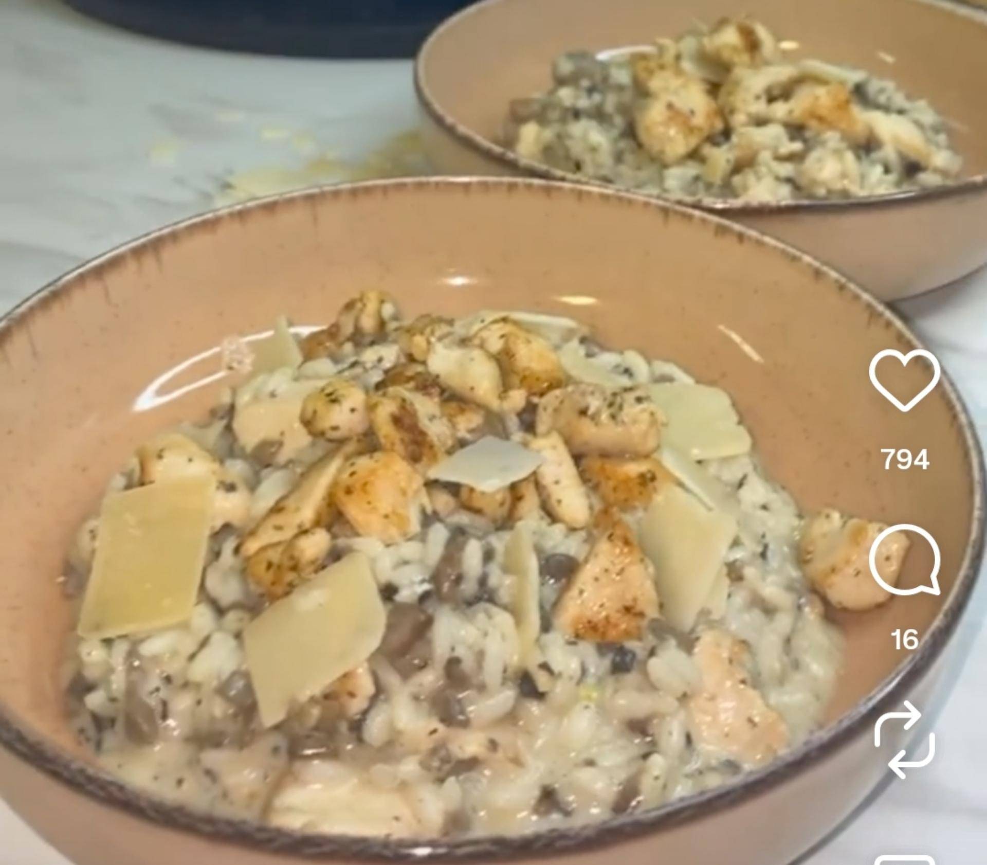 Risotto poulet aux champignons - Recette Companion Connect XL | Moulinex