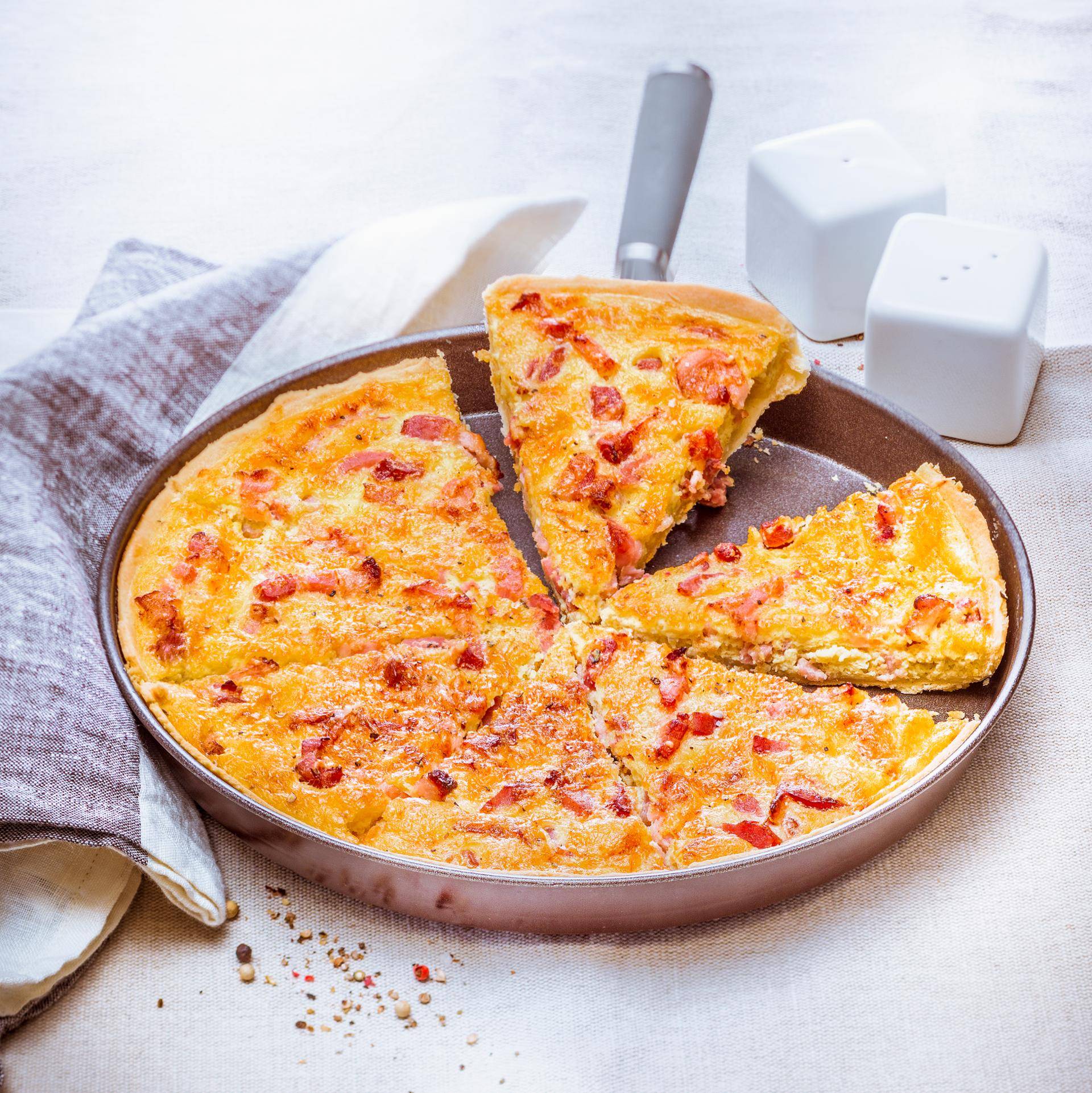 Quiche lorraine - Recepten Easy Fry XL Surface | Moulinex