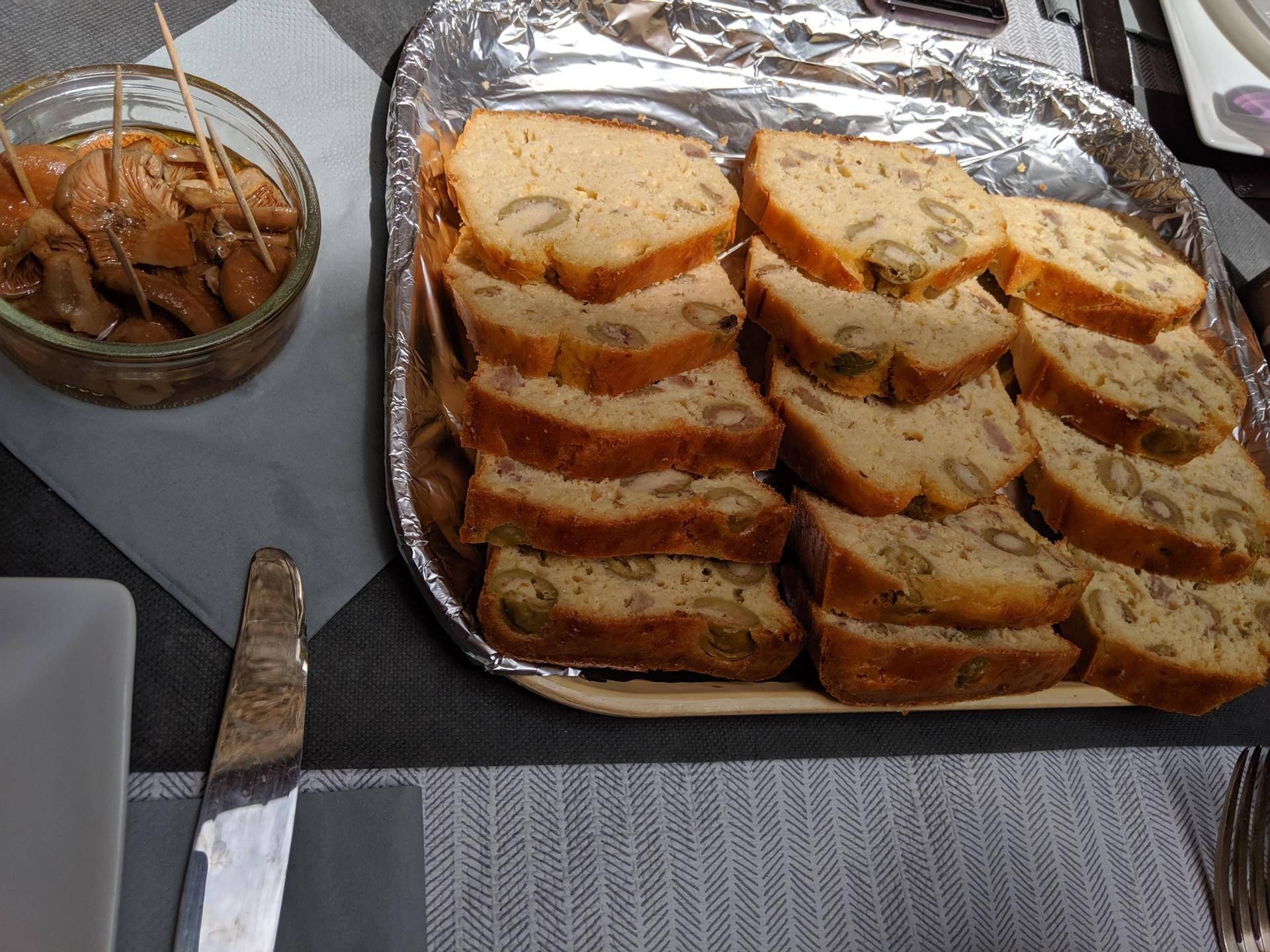 Cake olives verte et jambon - Recepten Companion Connect XL | Moulinex