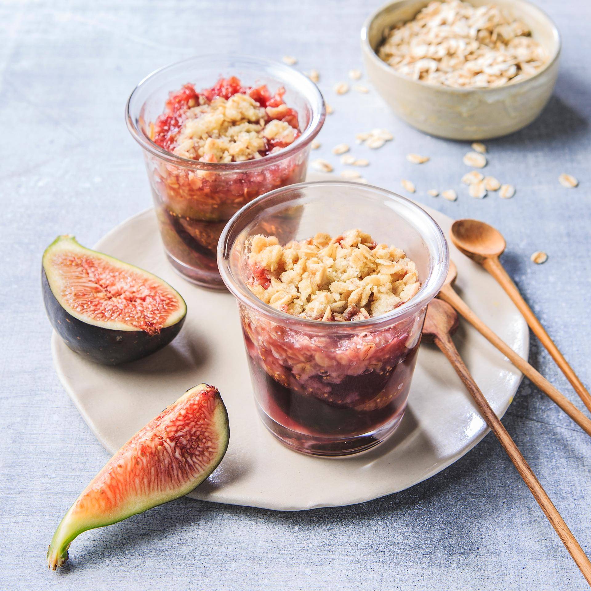 Crumble de figues rôties - Recette Cookeo | Moulinex