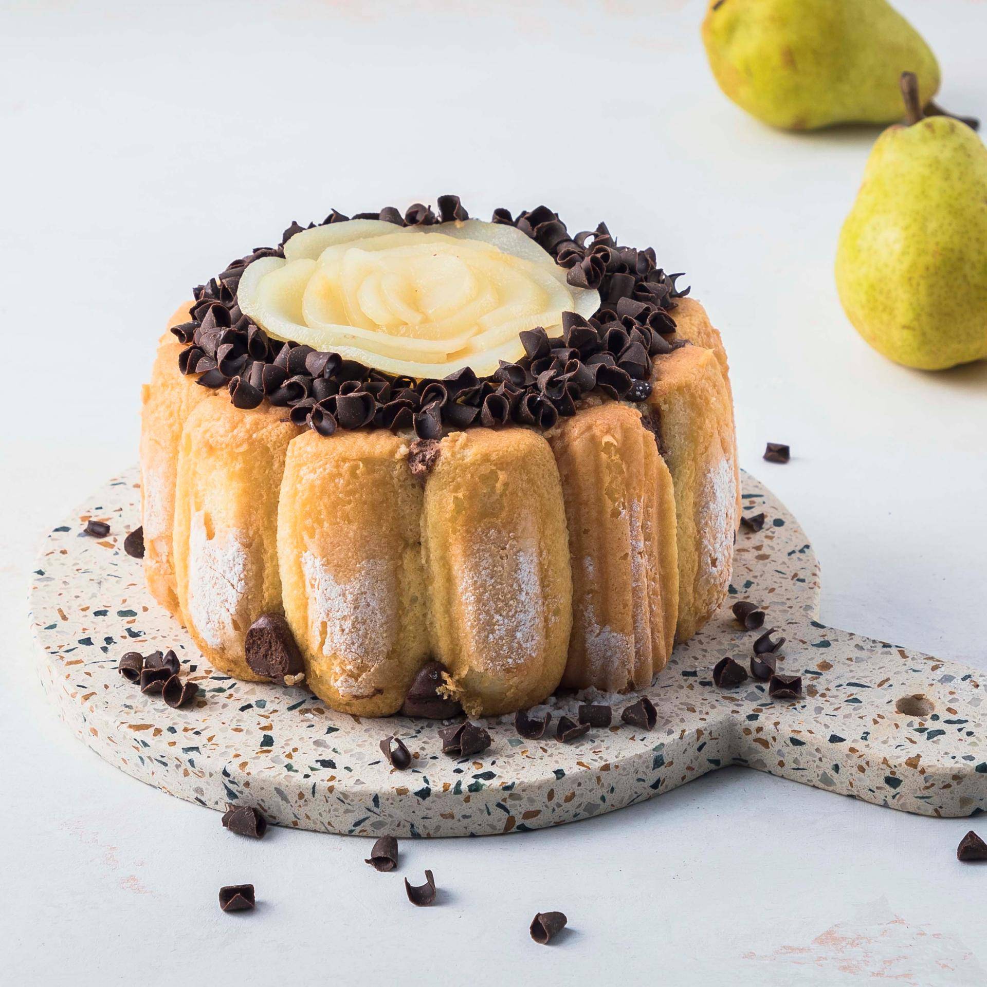 Charlotte poire chocolat - Recette Kitchen Machines Touch/Touch + | Moulinex