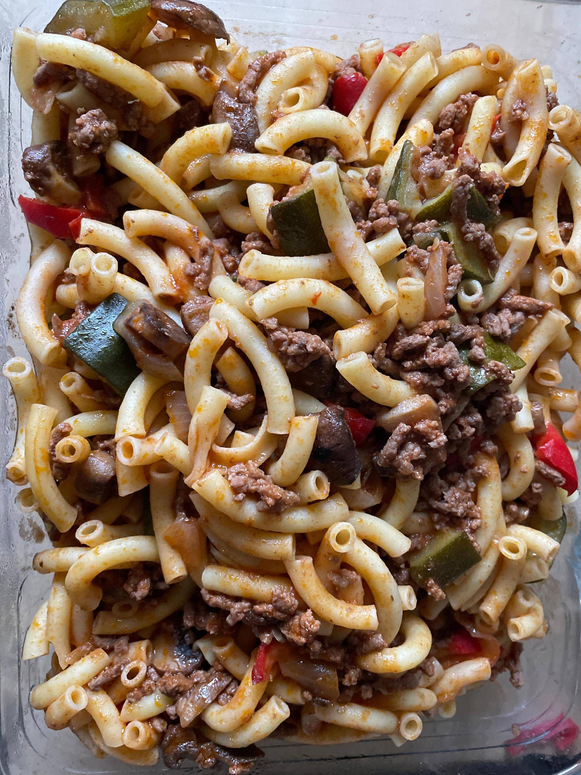 Macaronis légumes viande hachée - Recepten Cookeo V3 | Moulinex