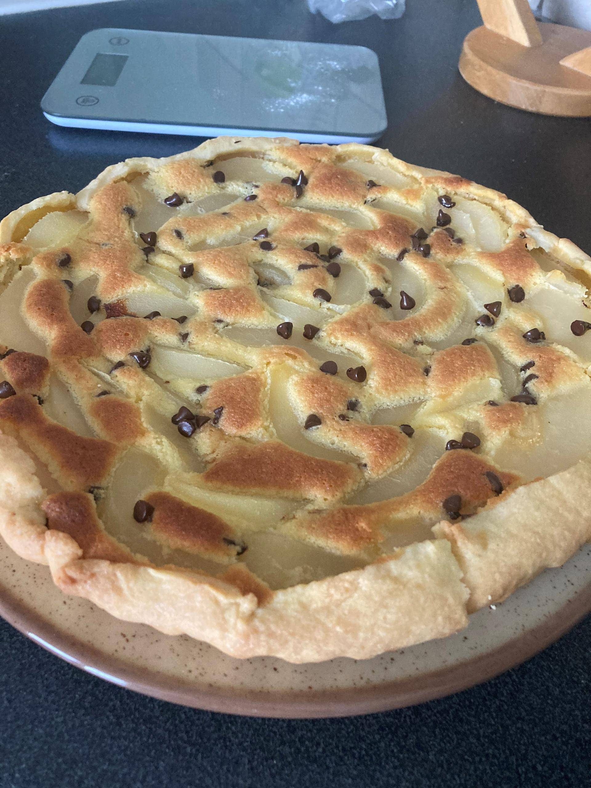 Tarte amandine poire & pépites de chocolat - Recepten Companion Connect XL | Moulinex