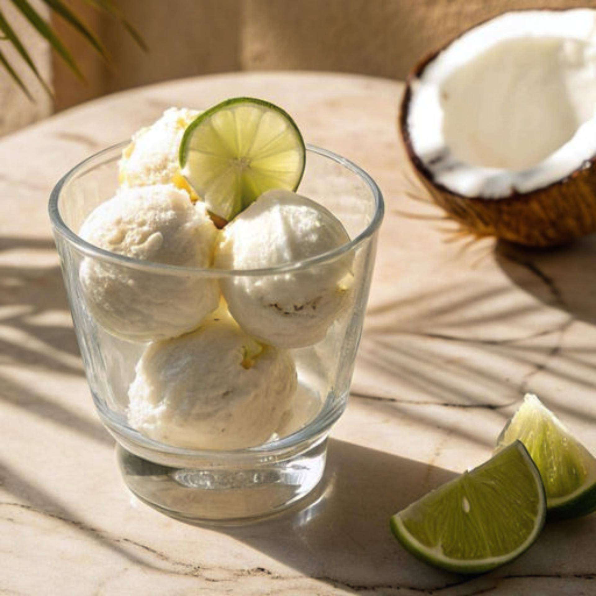 Kokosijs met limoenrasp - Recepten Dolci | Moulinex