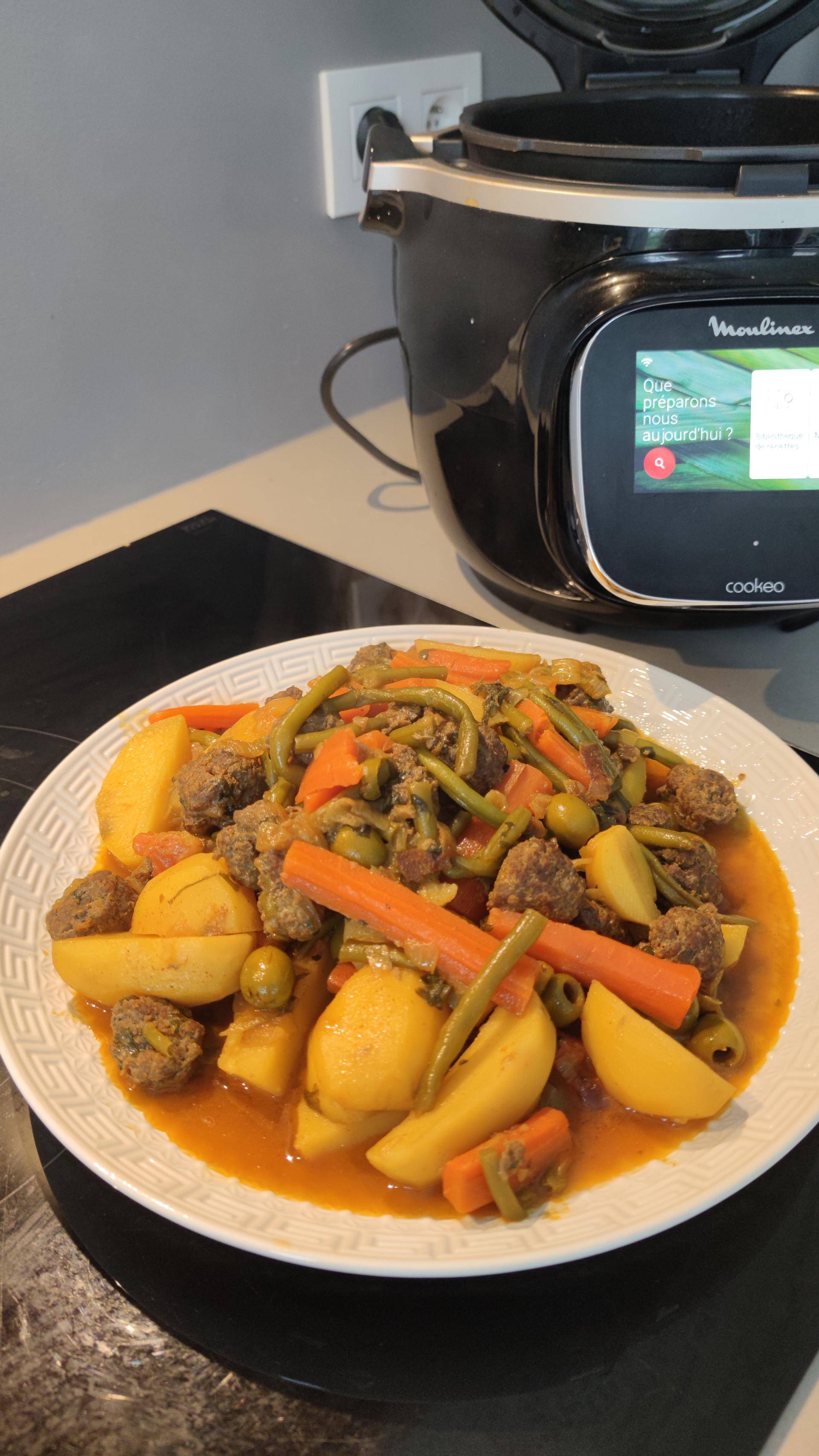 Tajine de kefta aux légumes - Recette Cookeo V3 | Moulinex