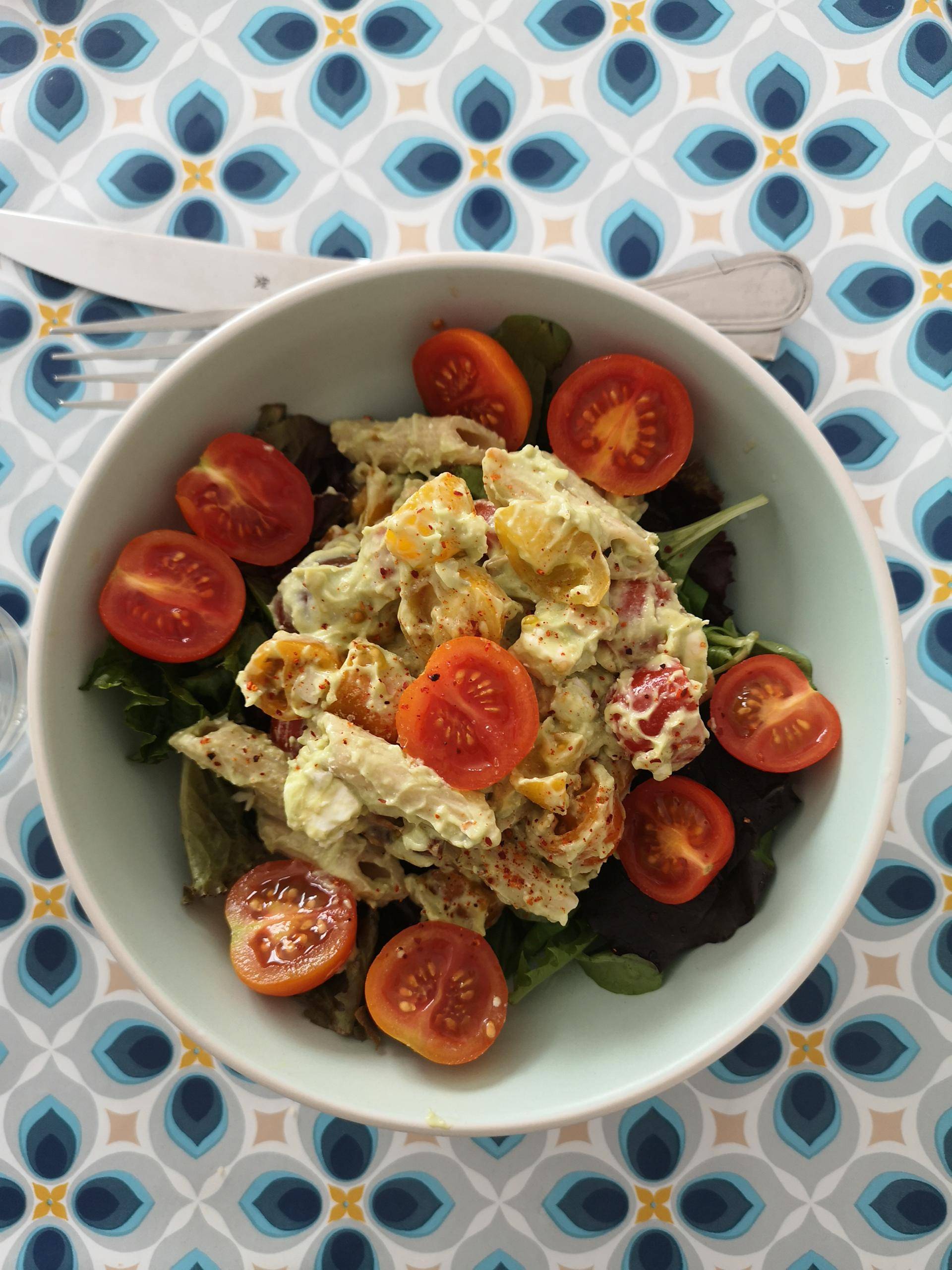 Salade de pâtes a l'avocat - Recepten Companion | Moulinex